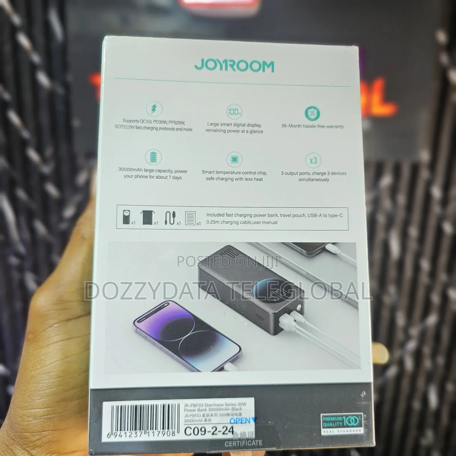 Joyroom 30000mah 30W Fast Charging Powerbank