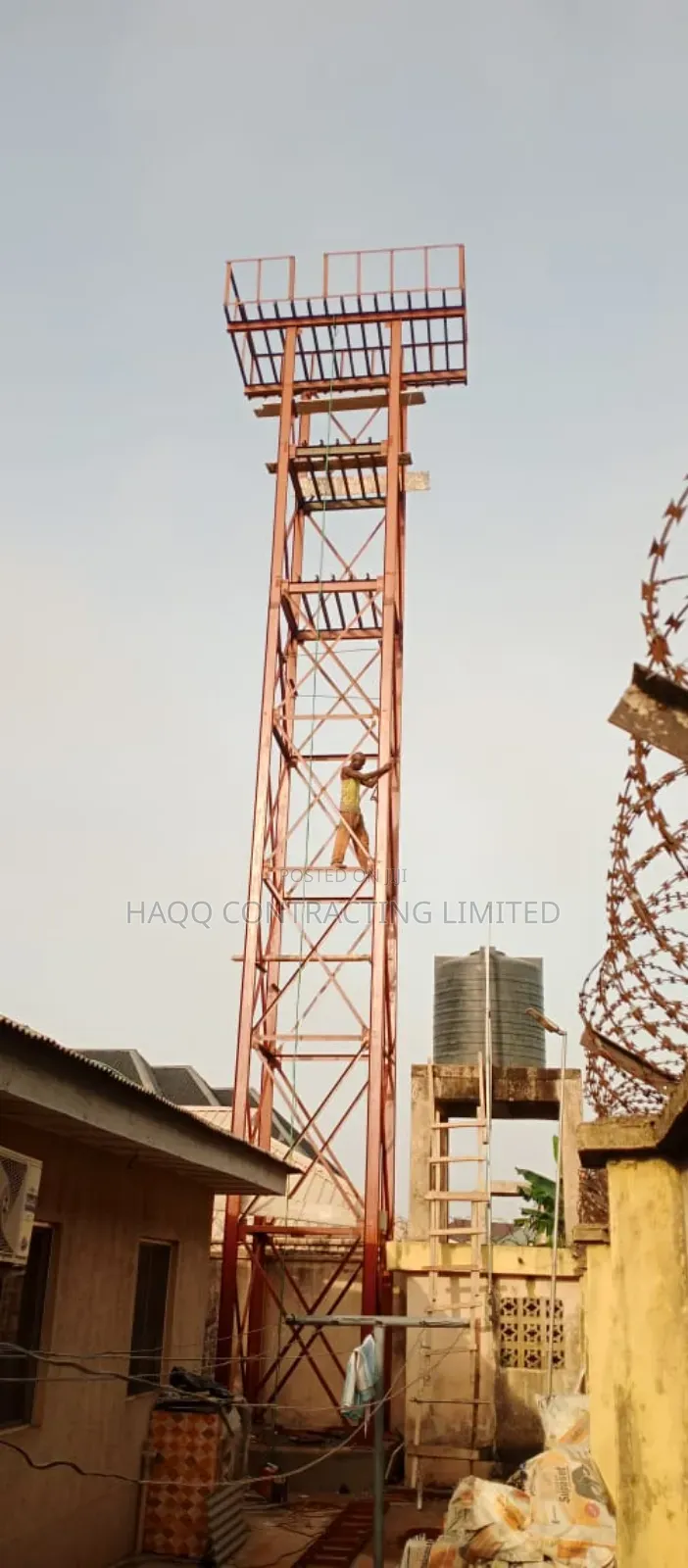 Water Gantry, Water Tank Scaffold Construction