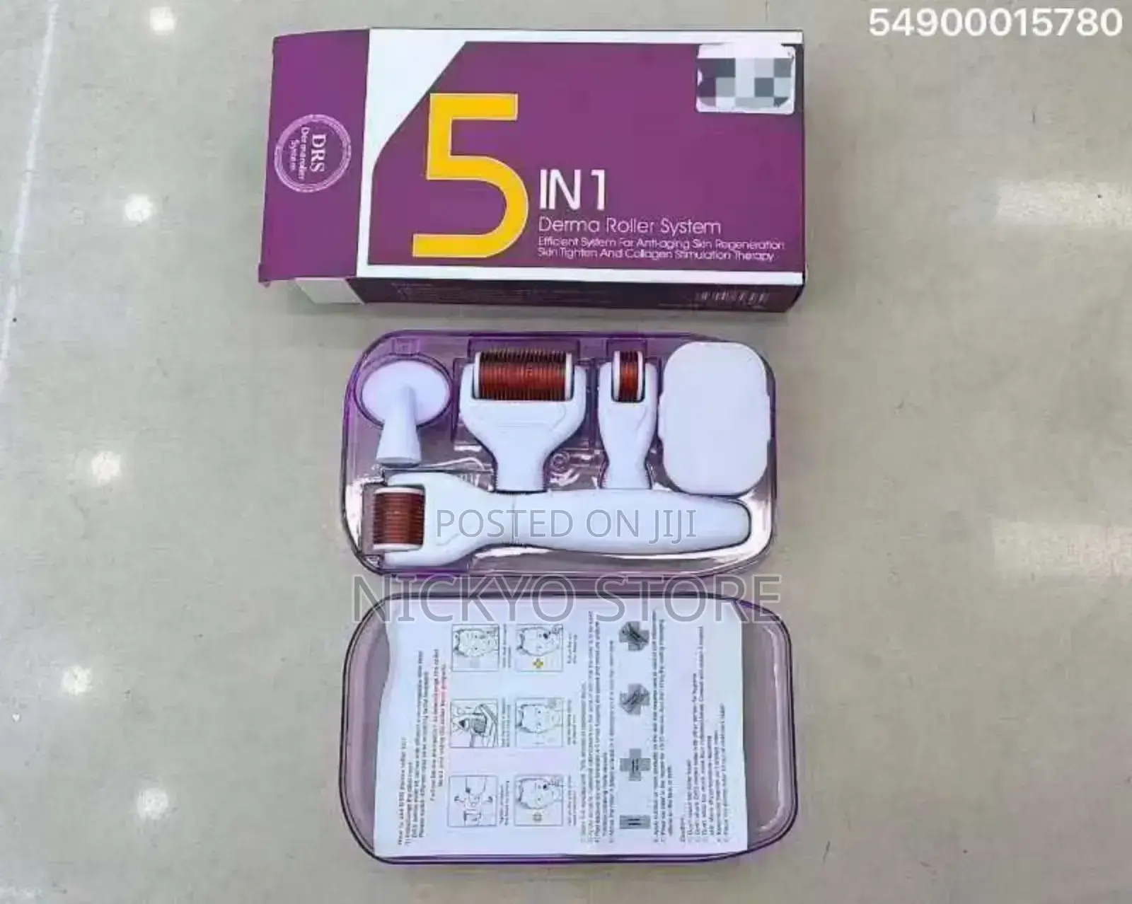 5in1 Derma Roller Microneedle Kit for Face Body Skin Care