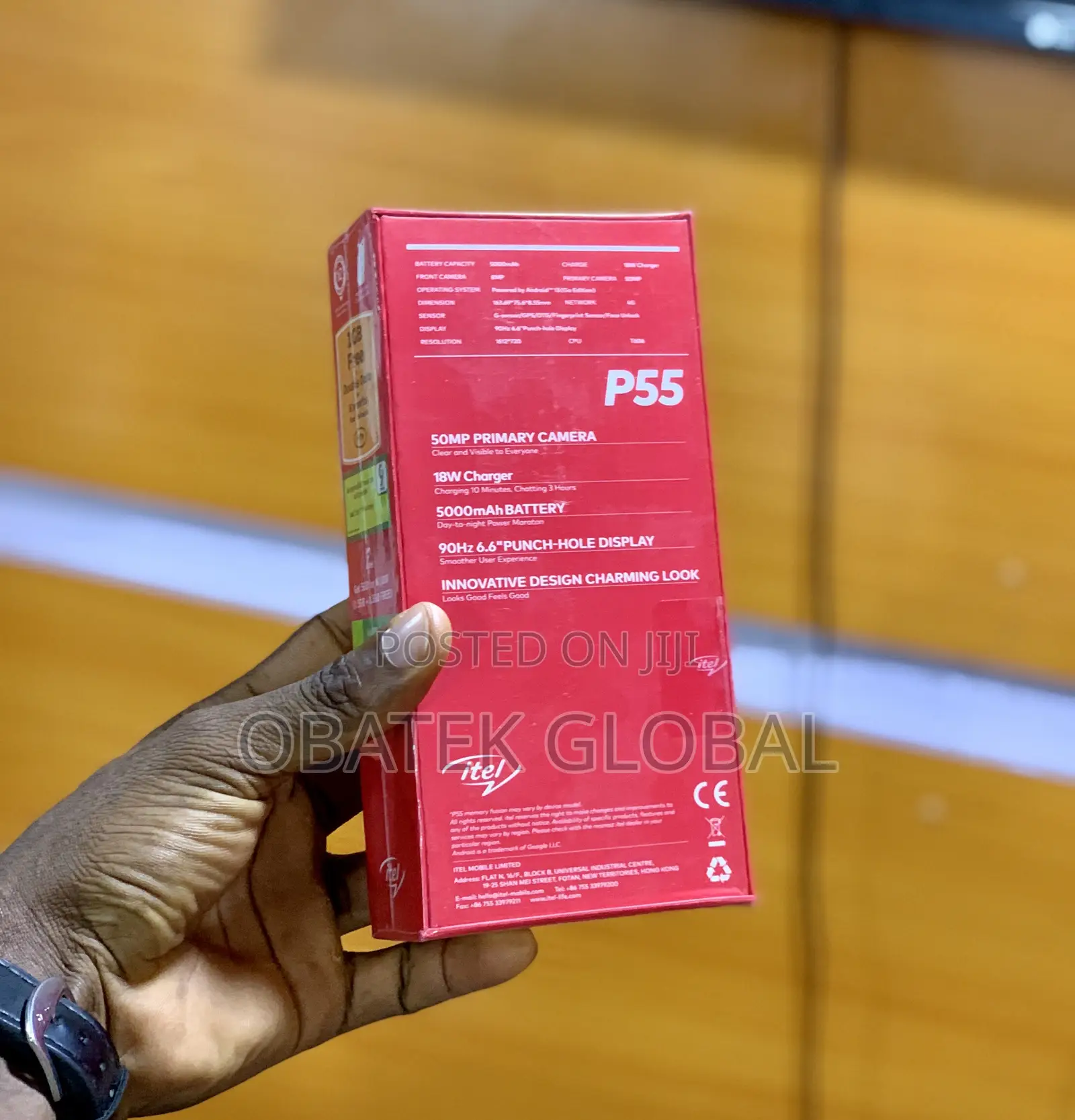 New Itel P55 128 GB Black
