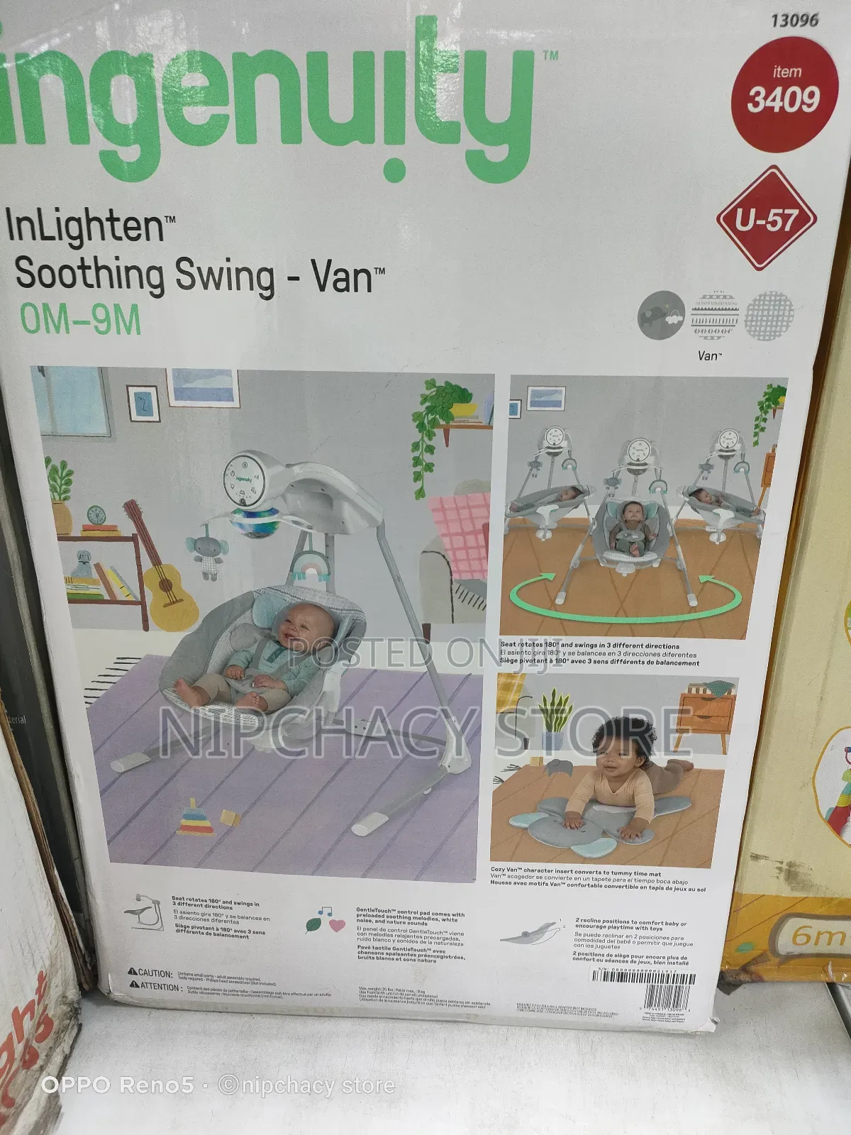 Ingenuity Inlight Baby Soothing Swing Van