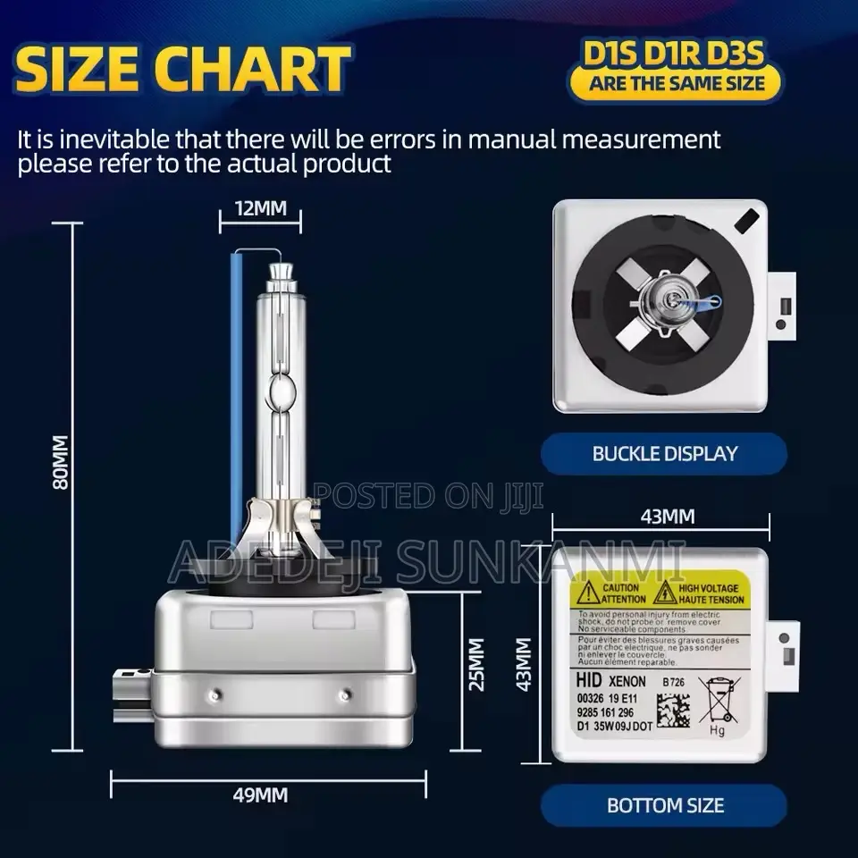 D1S D3S LED Headlights Canbus 60000lm- Xenon Hid