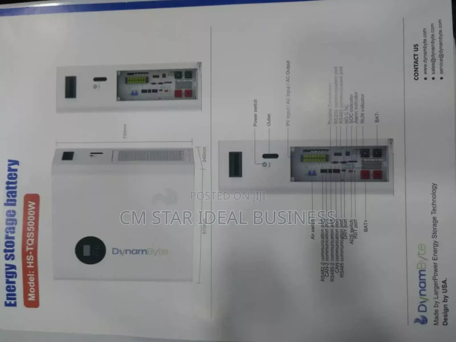 Lithium Ion Battery 5kw, 5kva, 100ah