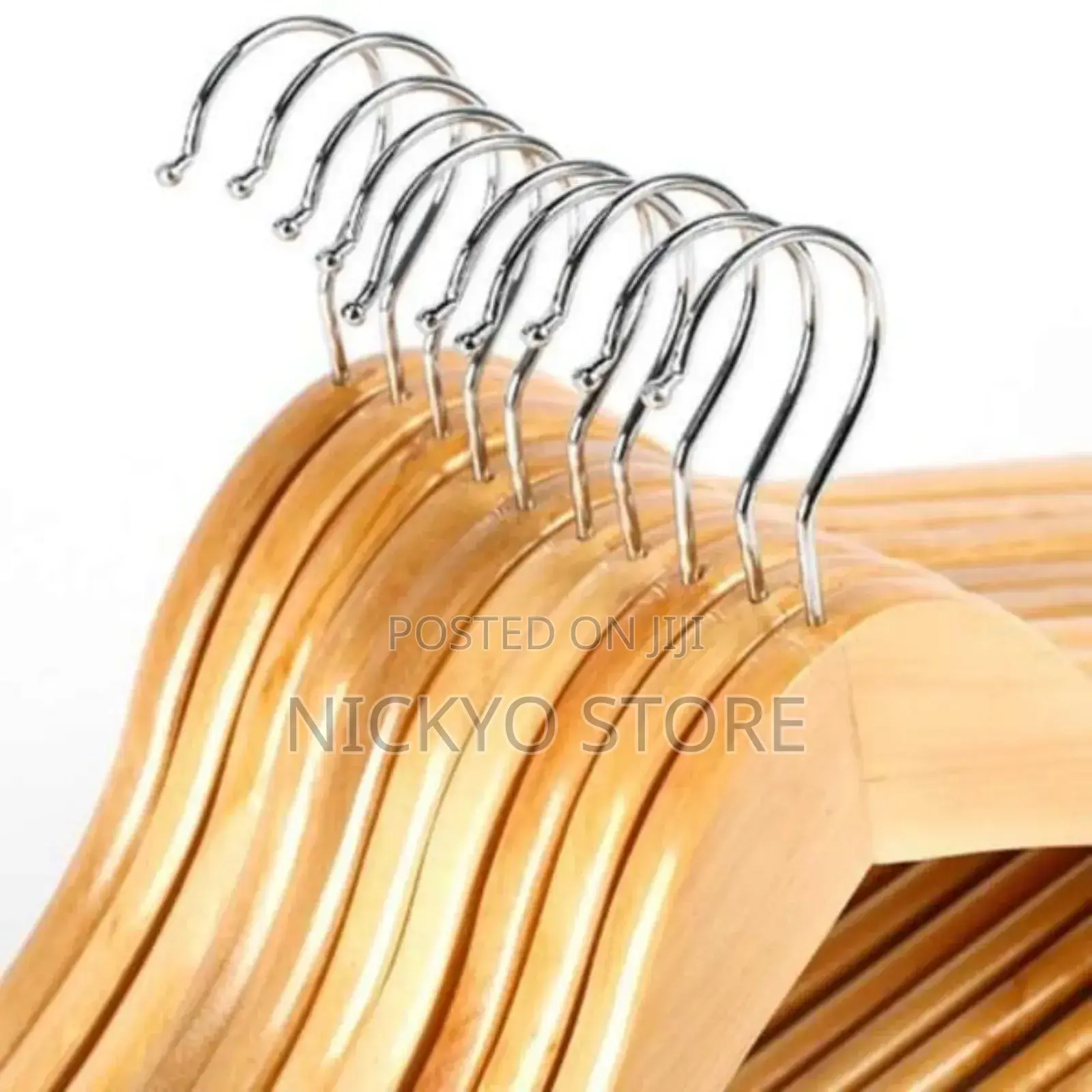 10pcs Natural Wooden Hangers