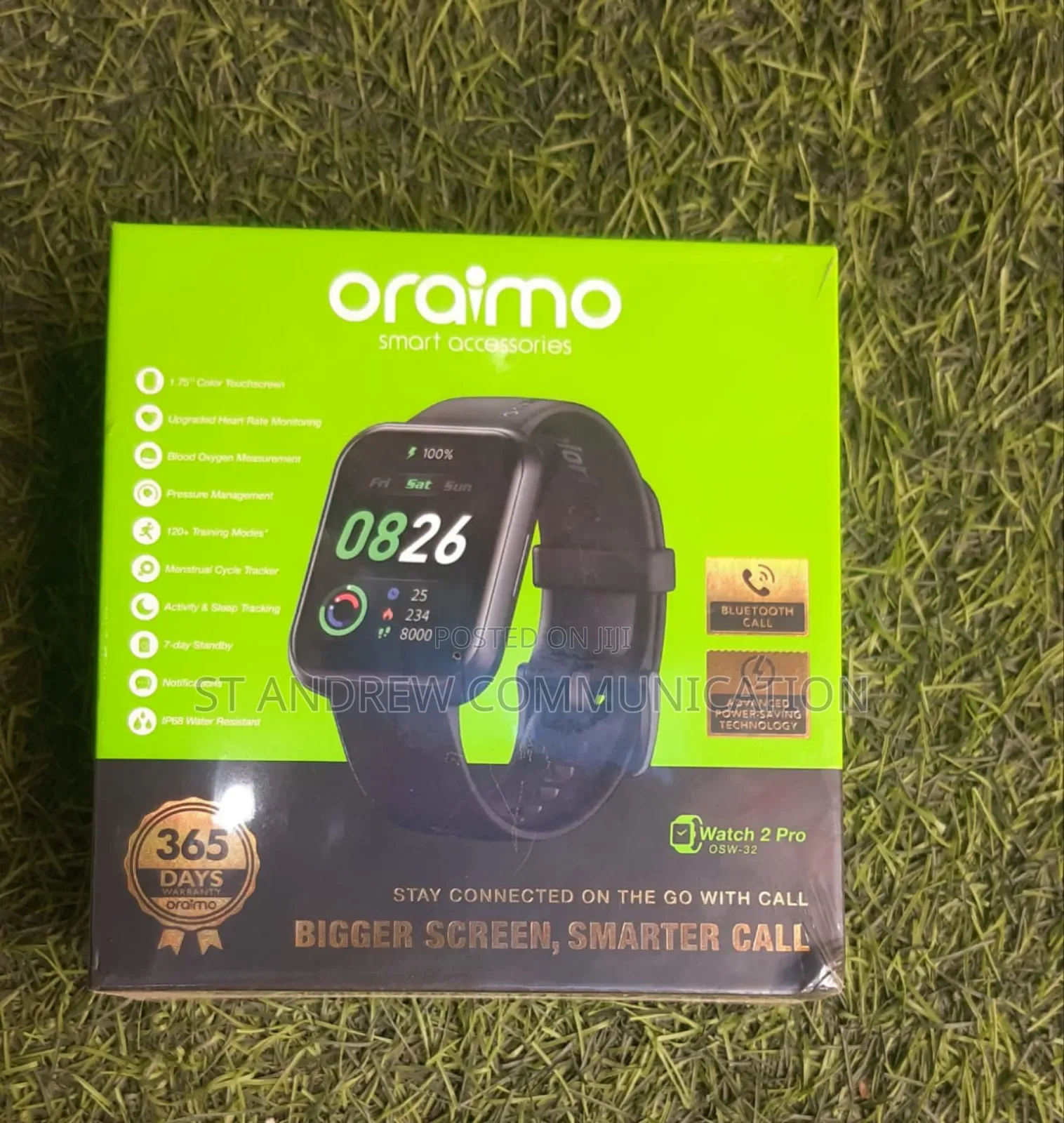 Oraimo Watch 2 Pro 1.75′′ LCD IP68 Smart Watch