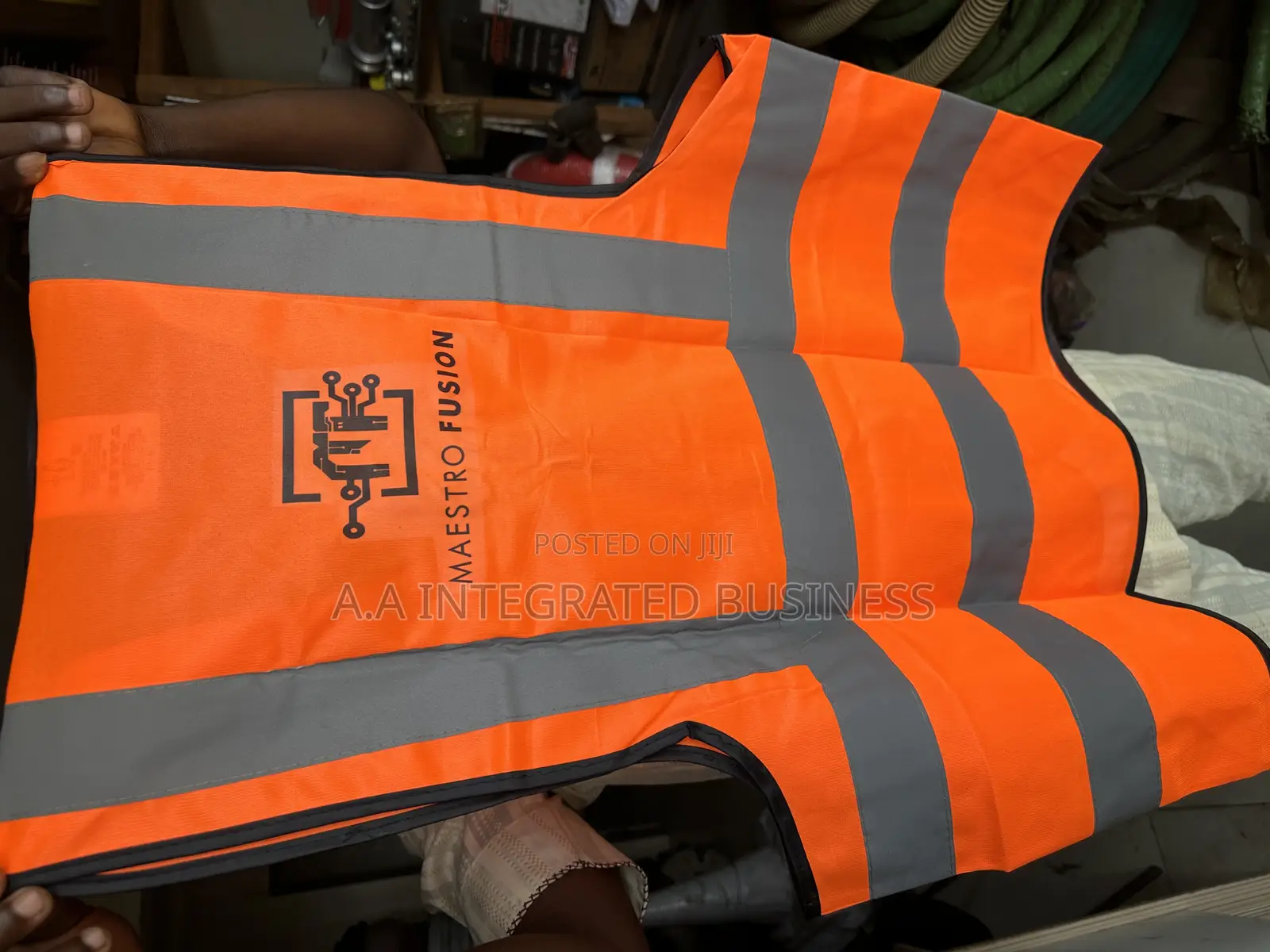 Safety Jacket Orange With Branding