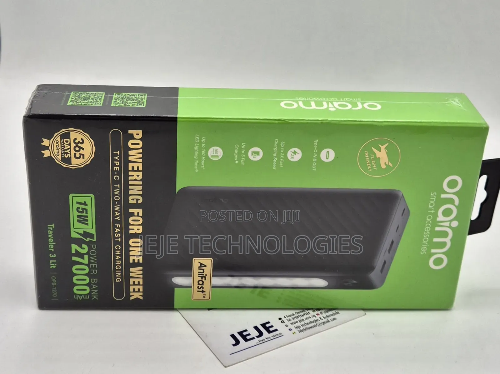 Oraimo 27,000 Power Bank OPB - 1270