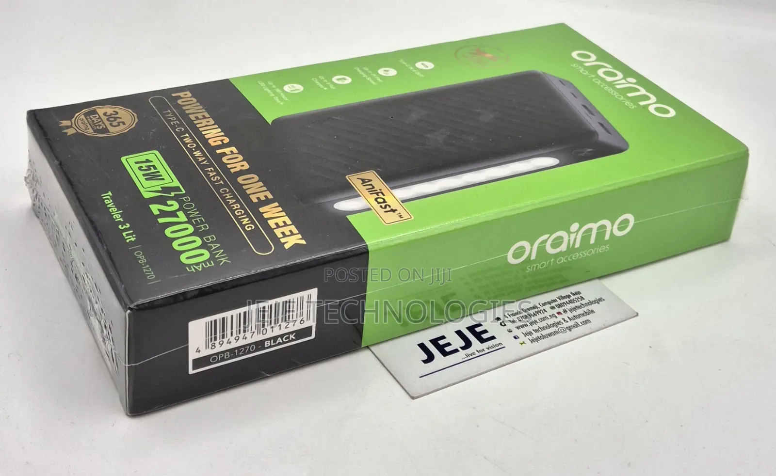 Oraimo 27,000 Power Bank OPB - 1270