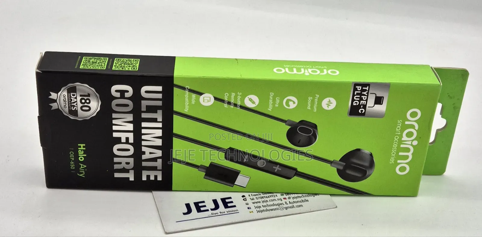 Oraimo Type C Earpiece Halo Airy OEP - 650