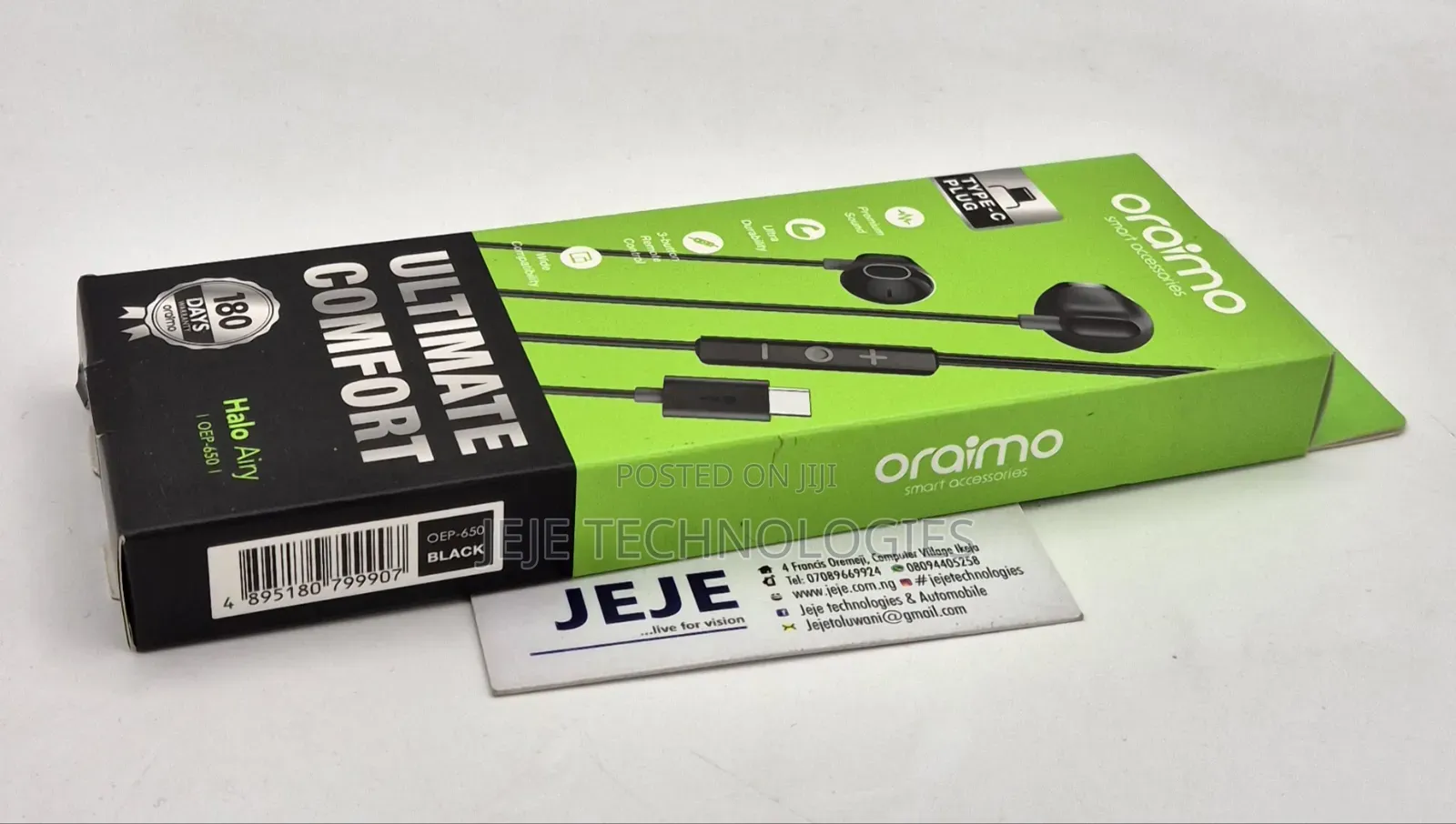 Oraimo Type C Earpiece Halo Airy OEP - 650