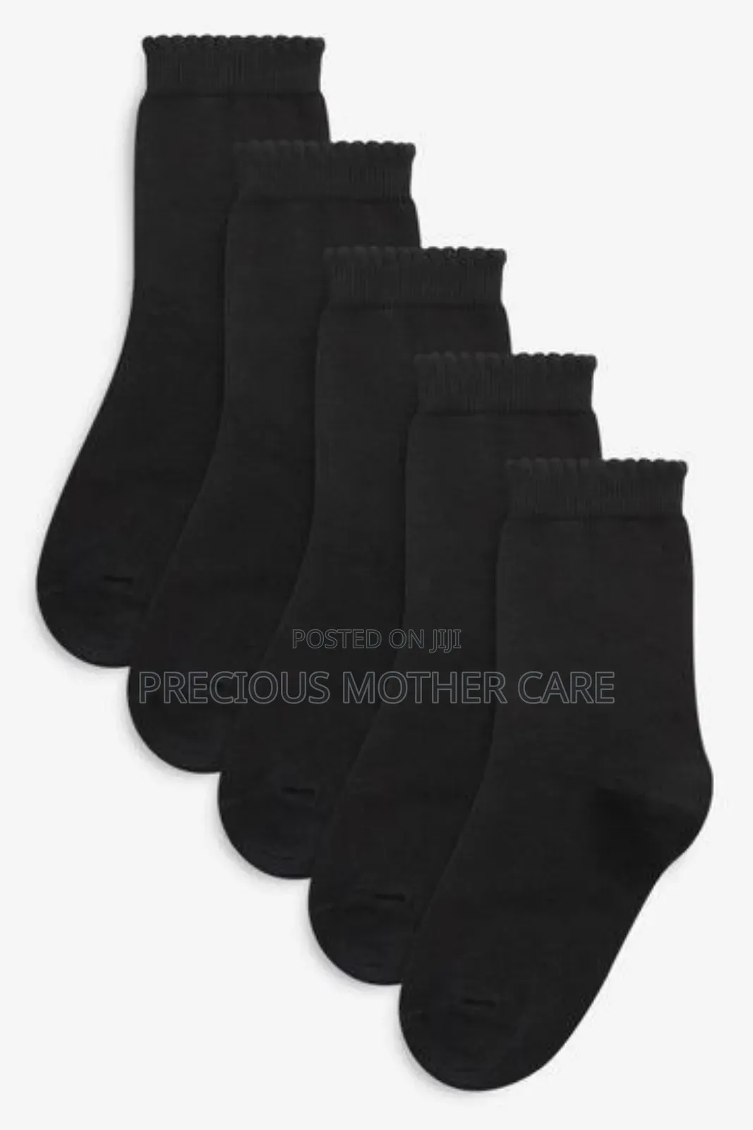 Quality Children Black Socks 5 Pairs