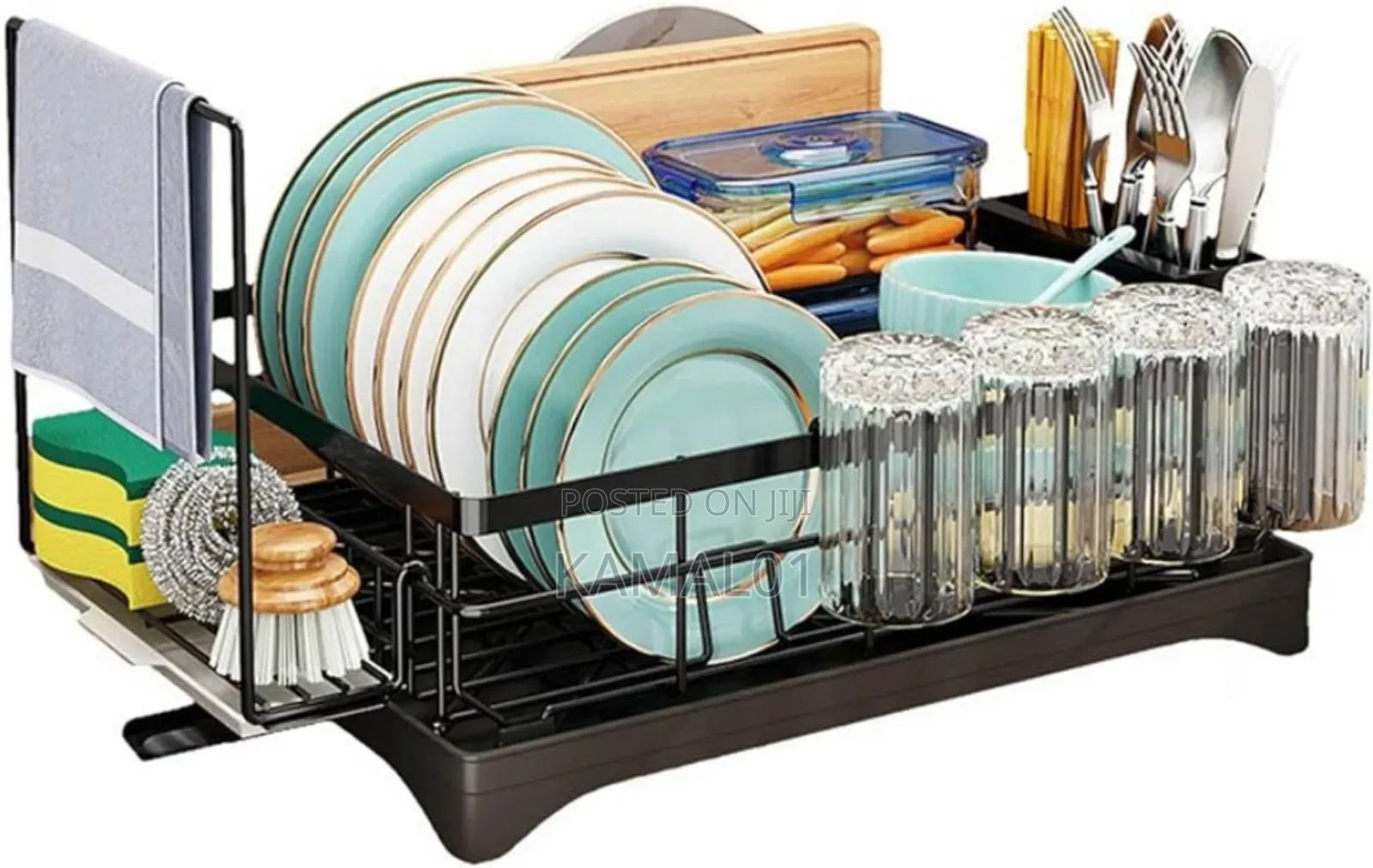 Compact Stainless Steel Dish Drying Rack