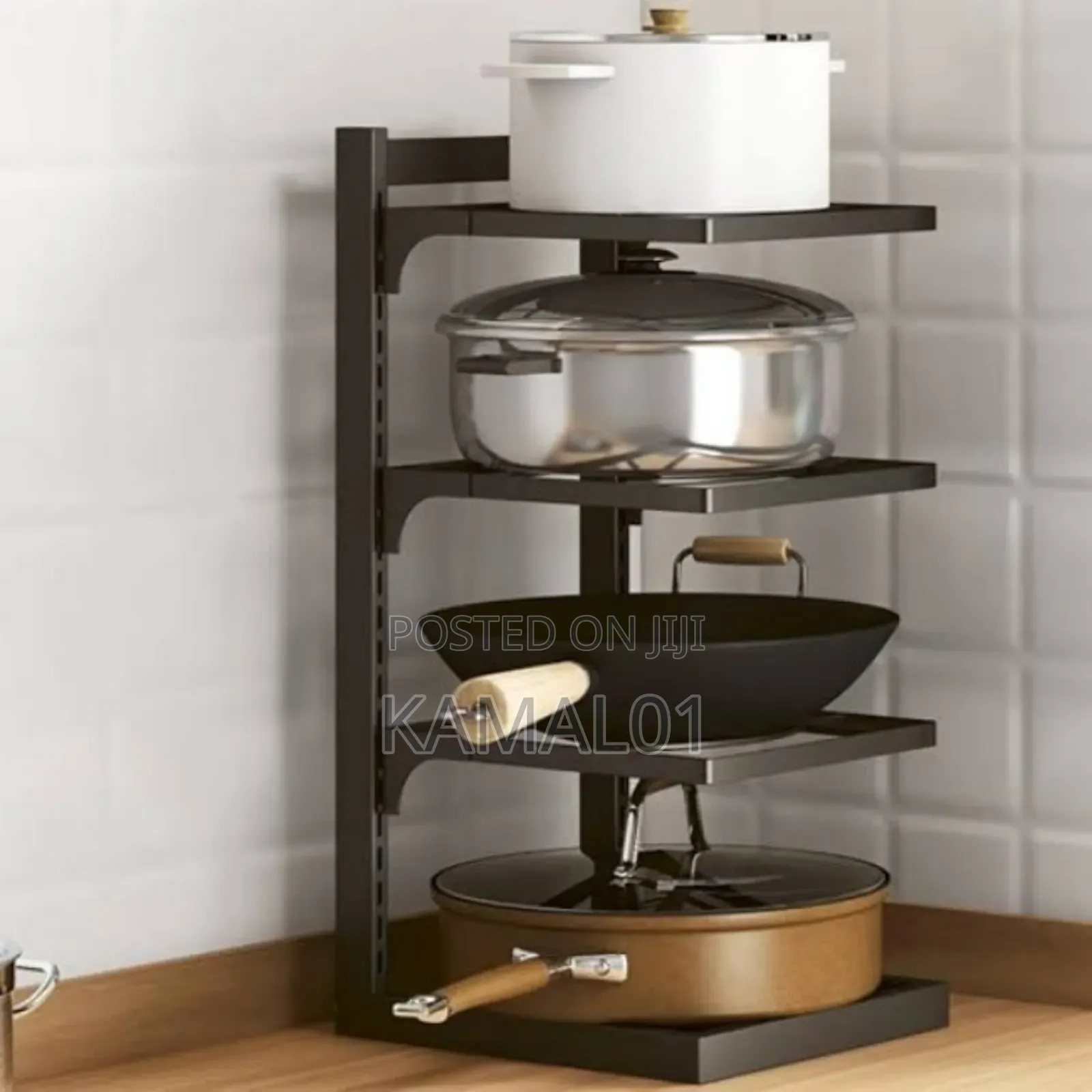 Multipurpose Kitchen Pot Stand Organizer - 3 Layers