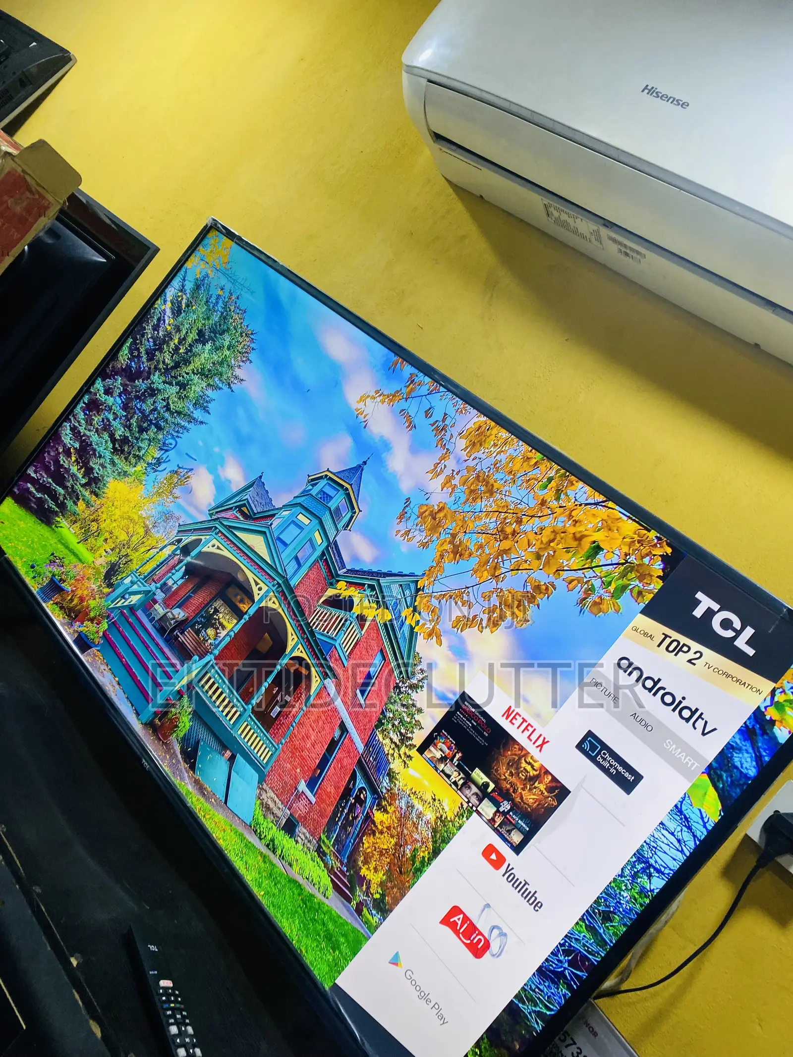 Neatly Used TCL 50”Inches Android Smart Tv Bluetooth Active