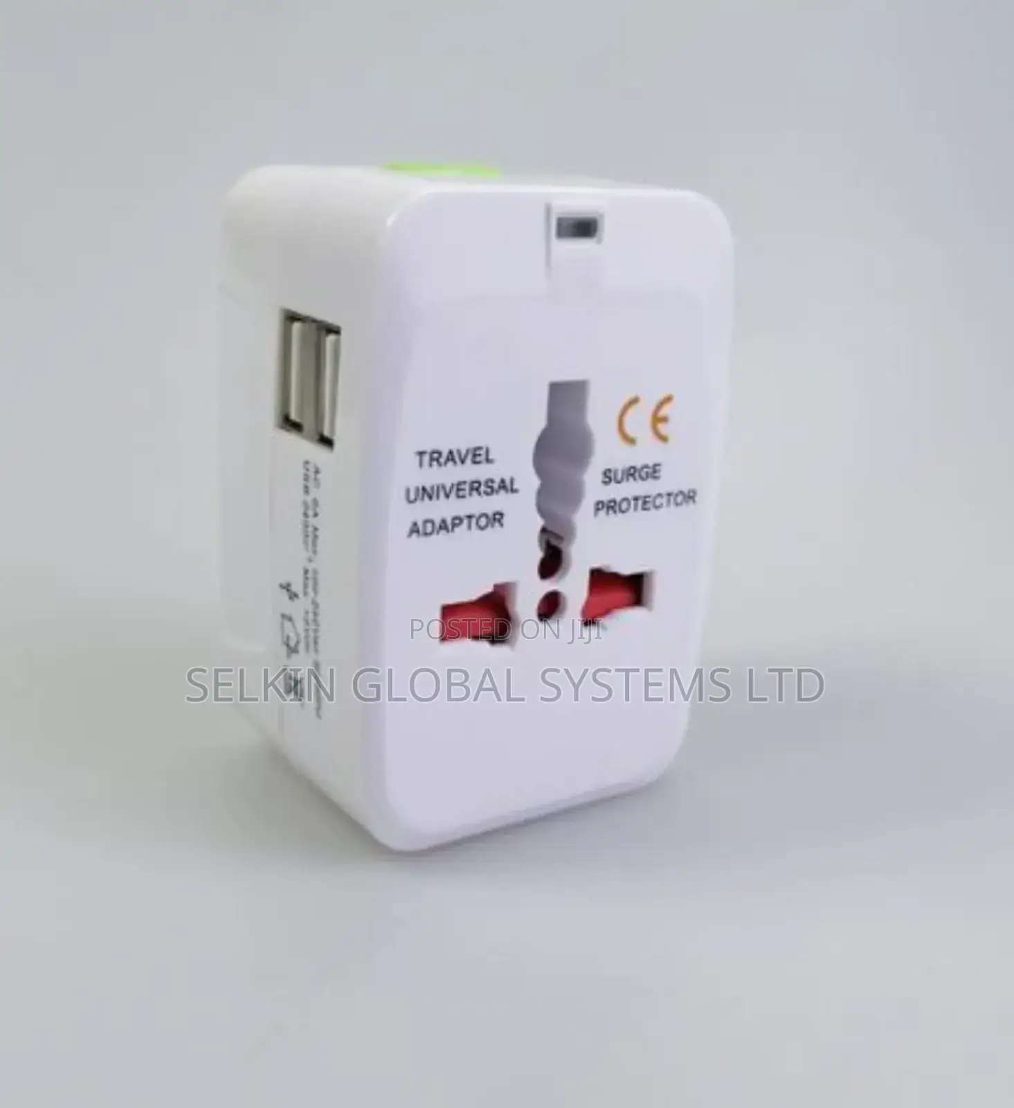 Universal Power Surge Adapter Travel Charger Plug With USB