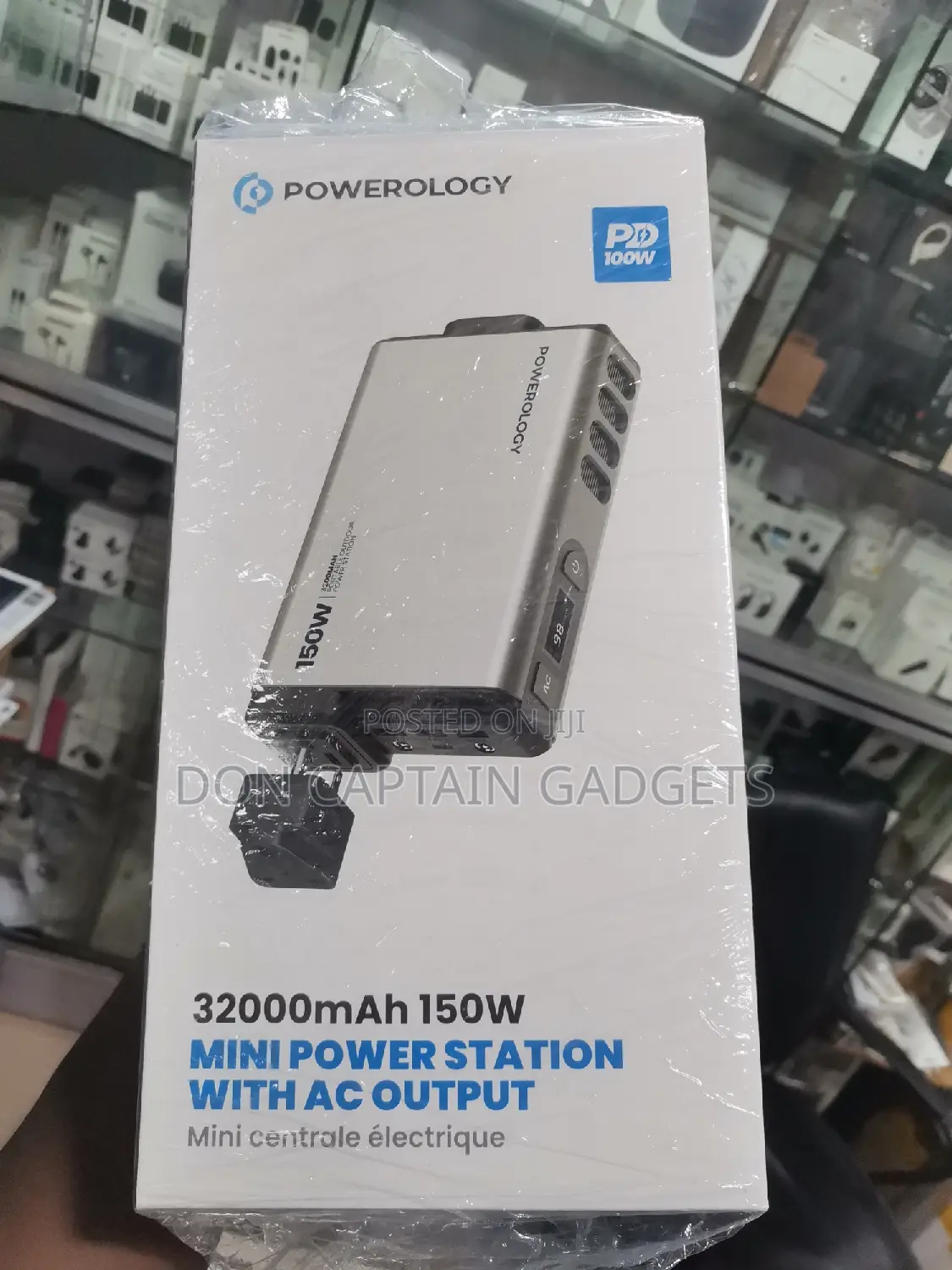 Powerology 150w Power Station 32000mah Ac Outlet Sucket