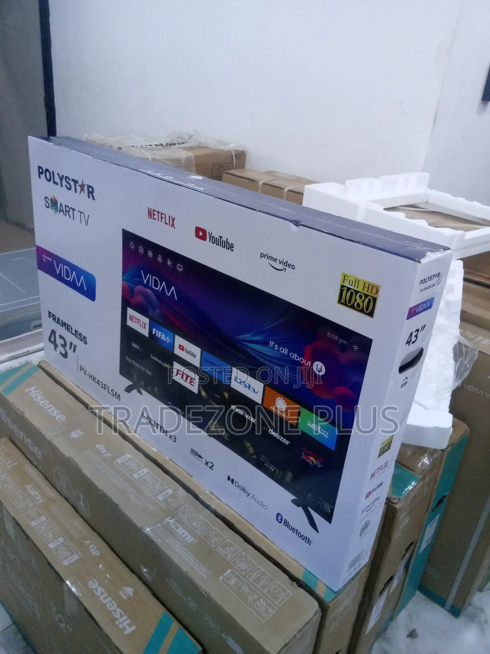 Polystar 43"Ultra HD Pv-Hk43flsm TV