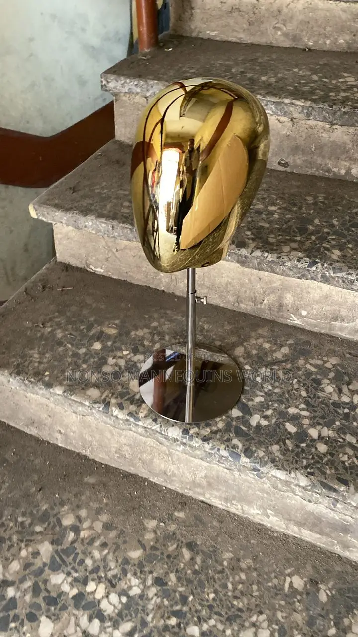 Gold Head Mannequin for Displaying Hats)Caps