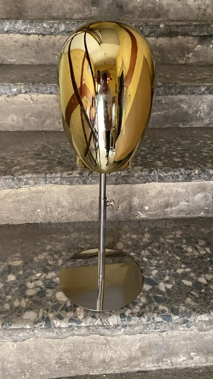 Gold Head Mannequin for Displaying Hats)Caps