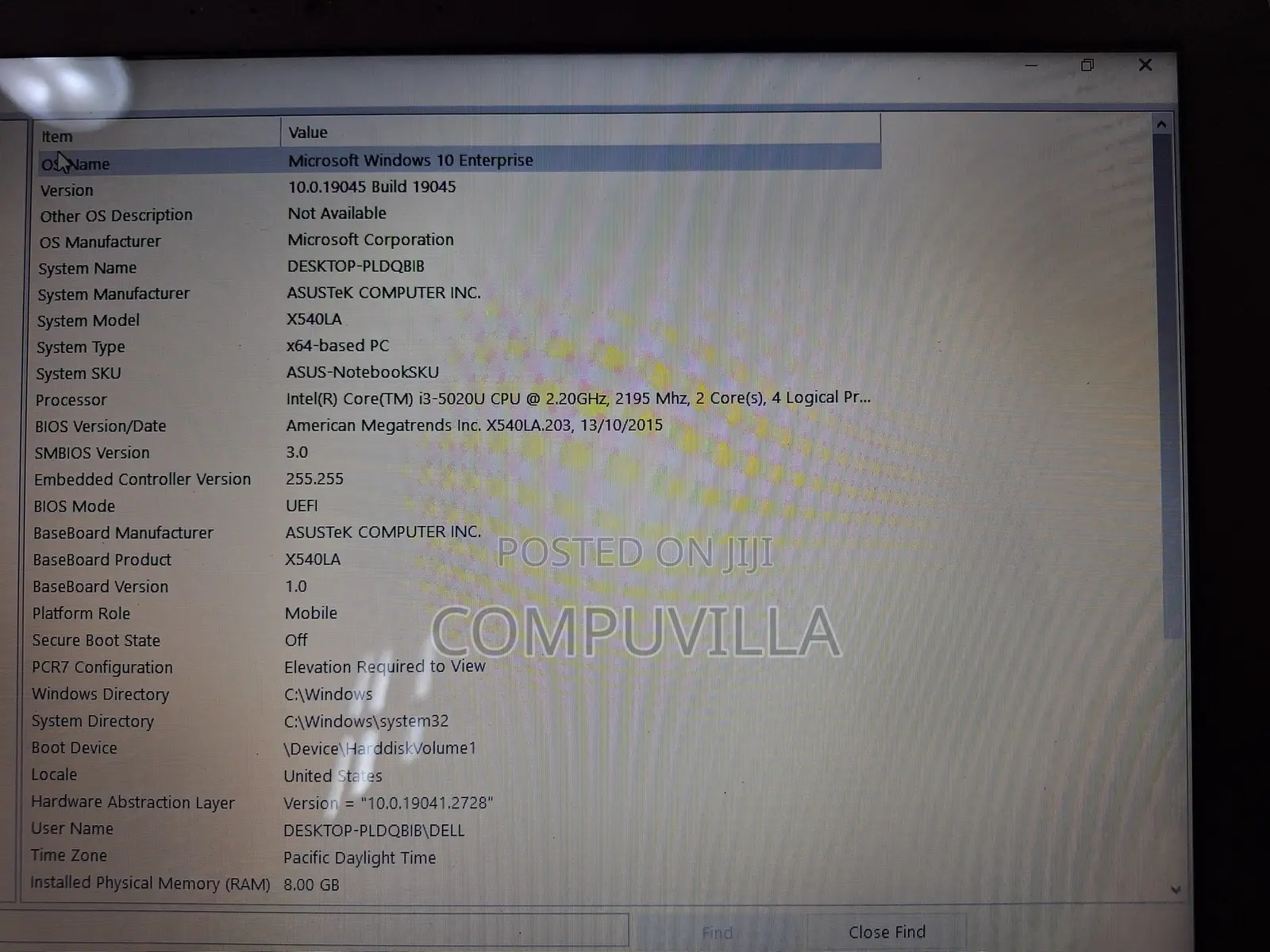 Laptop Asus VivoBook X540SA 8GB Intel Core I3 HDD 350GB
