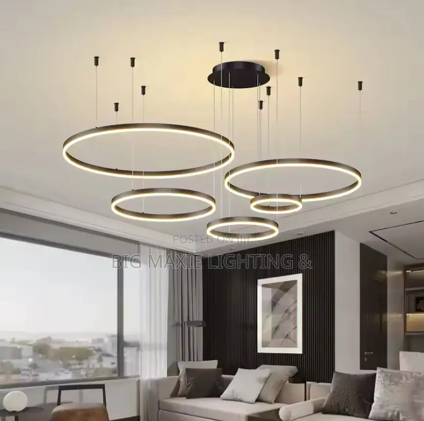 Luxury 5 Rings Living Room Chandelier