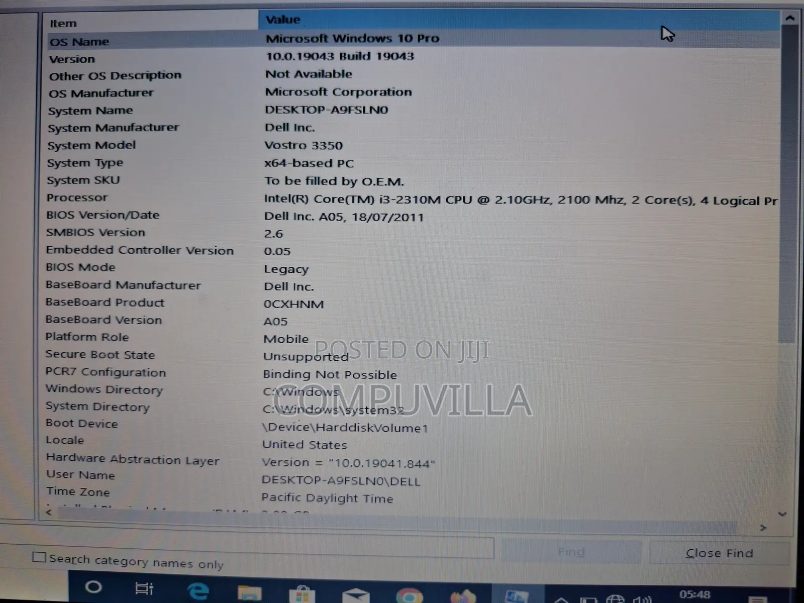 Laptop Dell Vostro 3350 4GB Intel Core I3 HDD 320GB