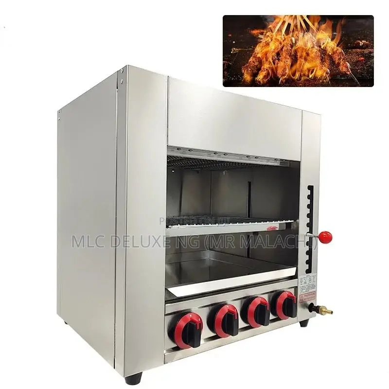 (Adjustable)4 Burners Salamander Kitchen Grill/Chicken Grill