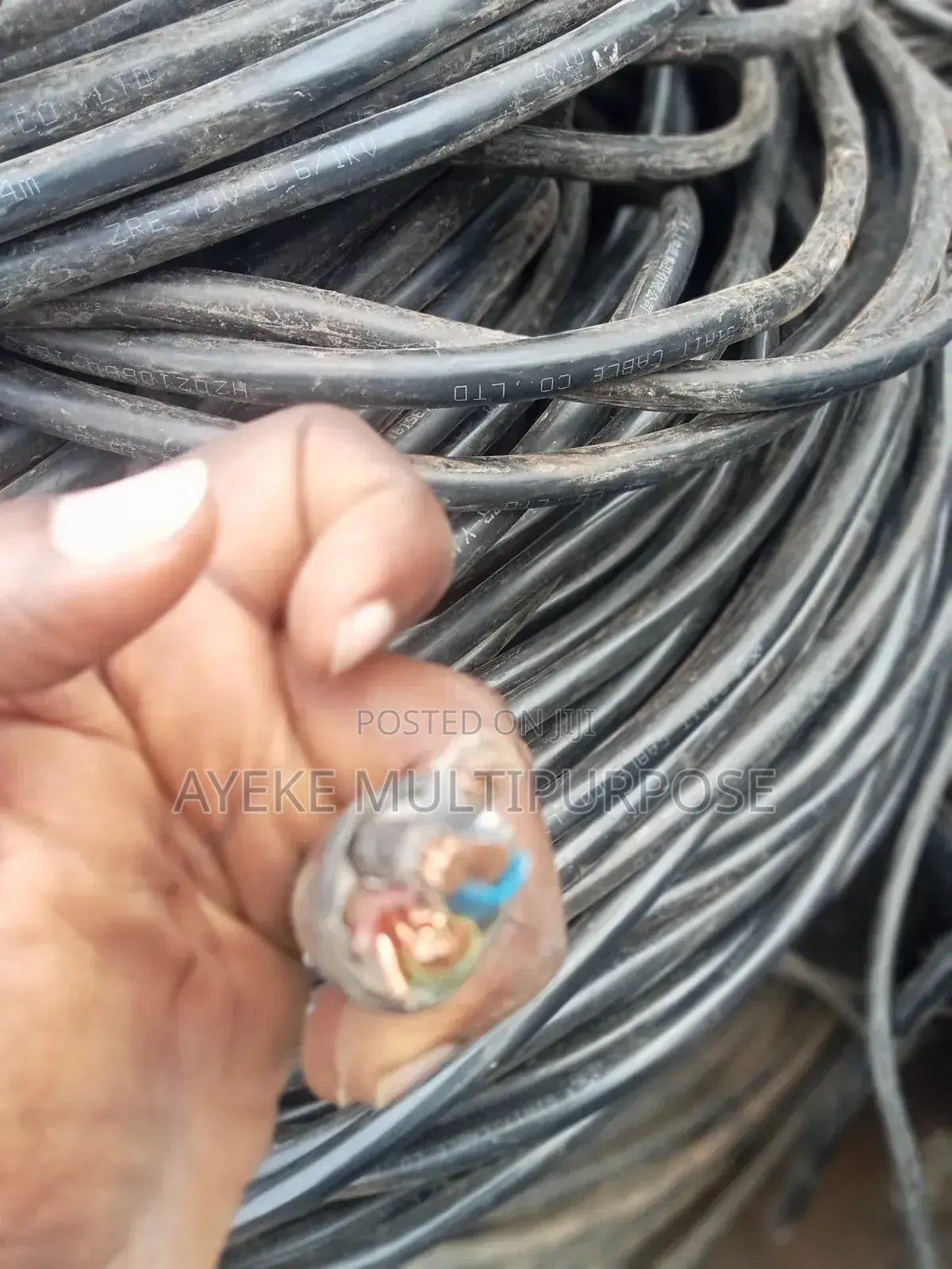 10mm X 5core Non Armoured PVC Cable