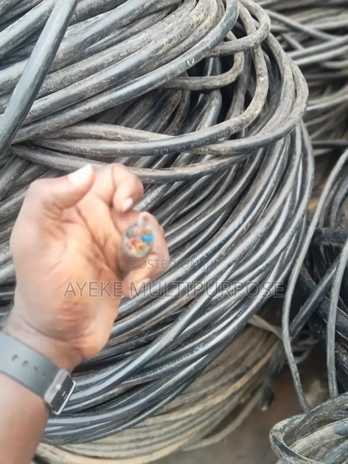 10mm X 5core Non Armoured PVC Cable