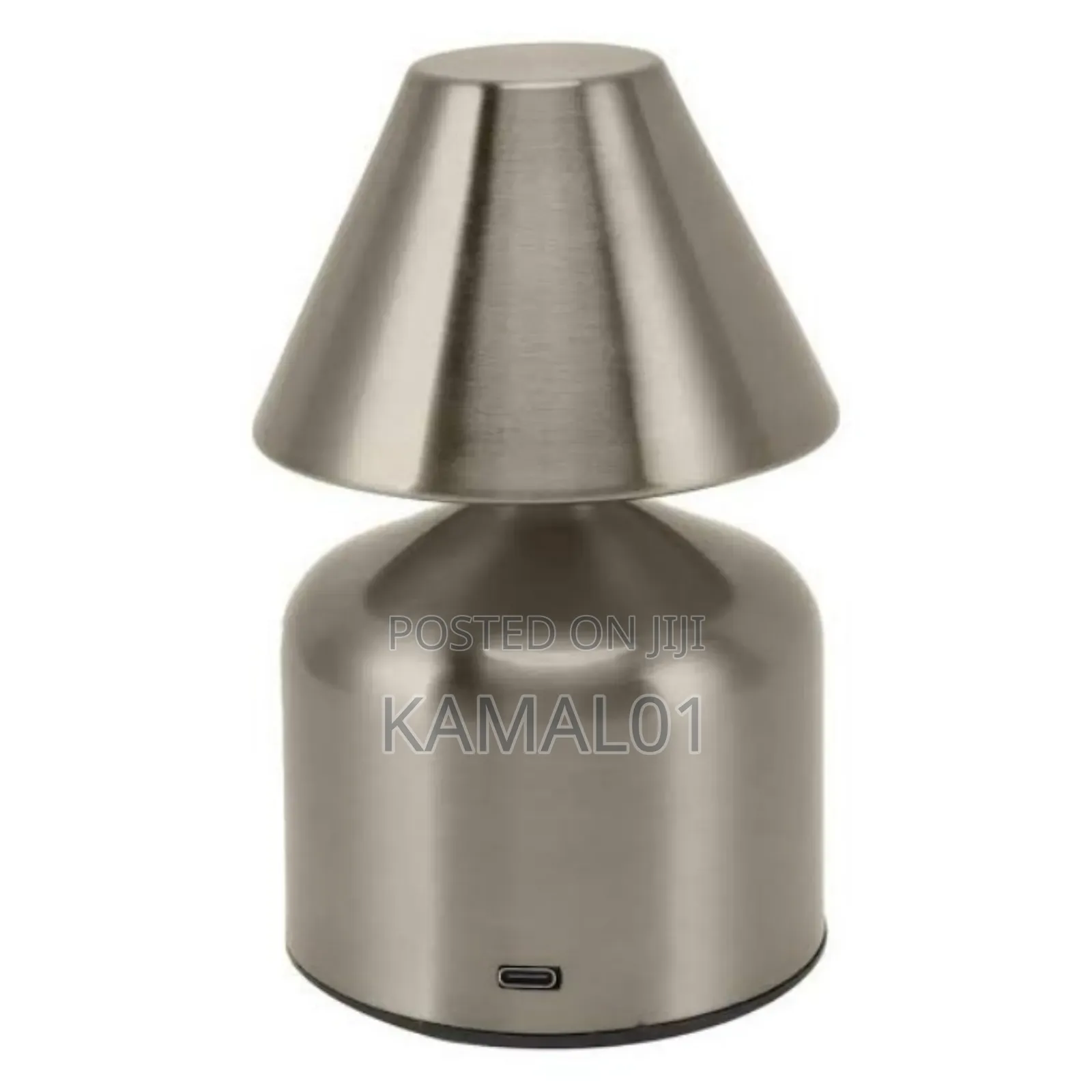 Portable Metal Table Lamp, Rechargeable Battery Desk Lamp