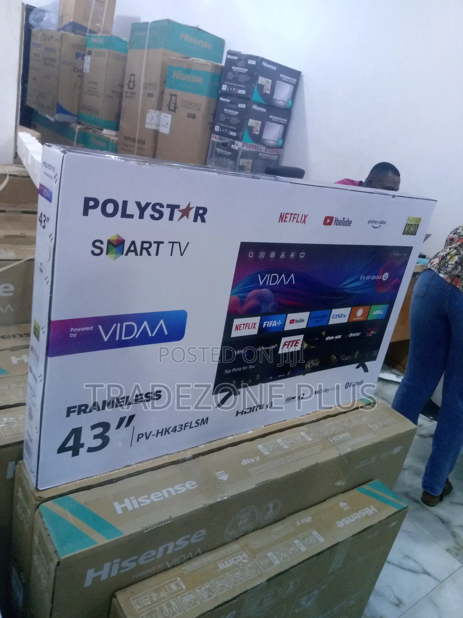 Vidda Powered 43" Polystar Smart TV