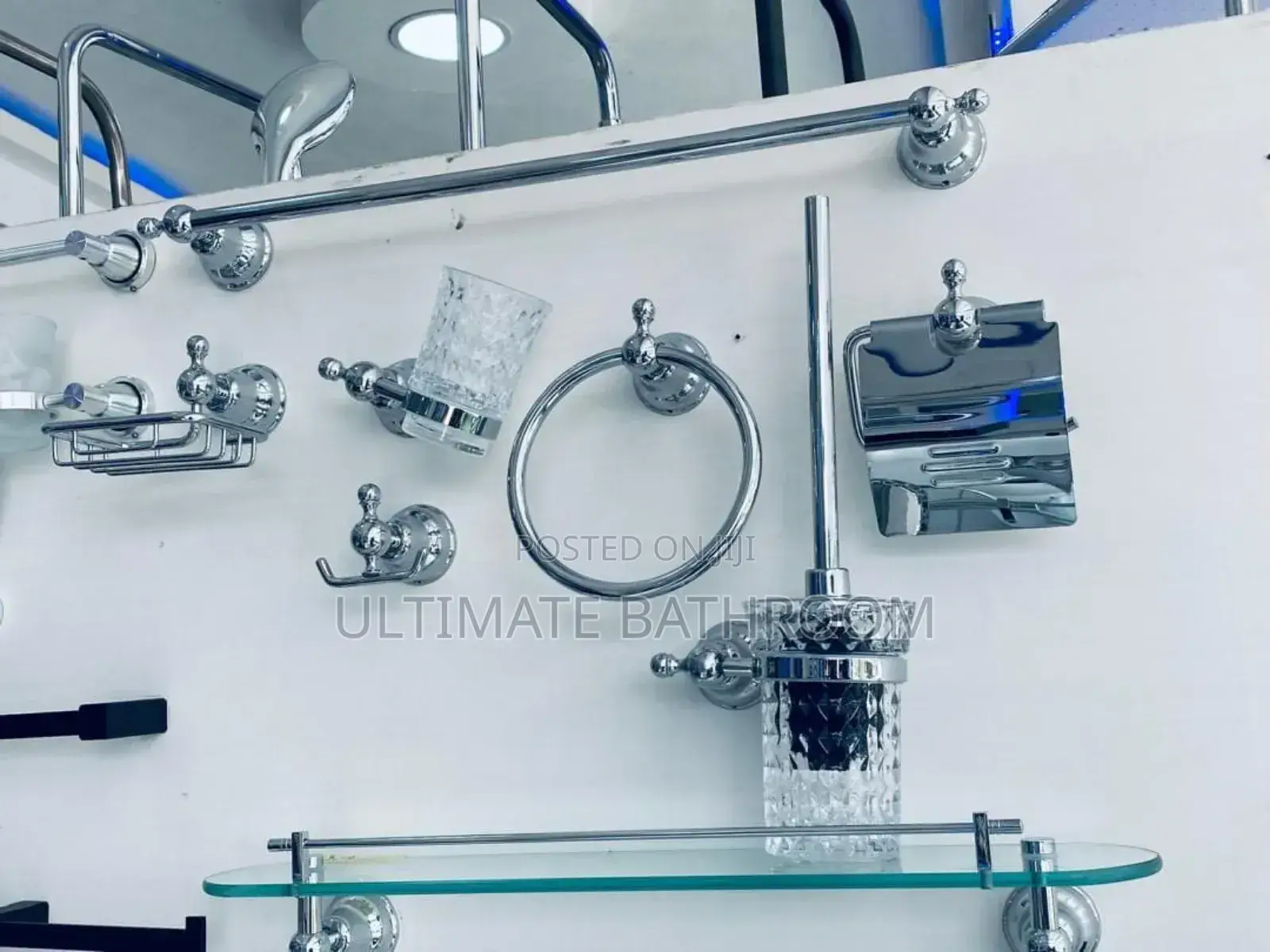 Ultimate England Quality 8sets Chrome Bathroom Accessories