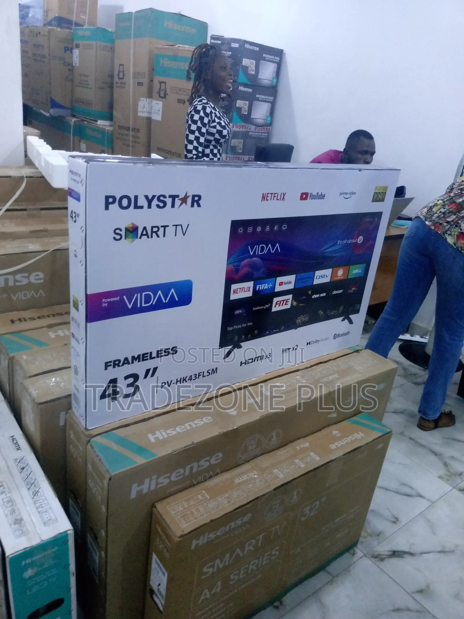 Polystar Android Smart Full HD TV Pv-Hk43flsm