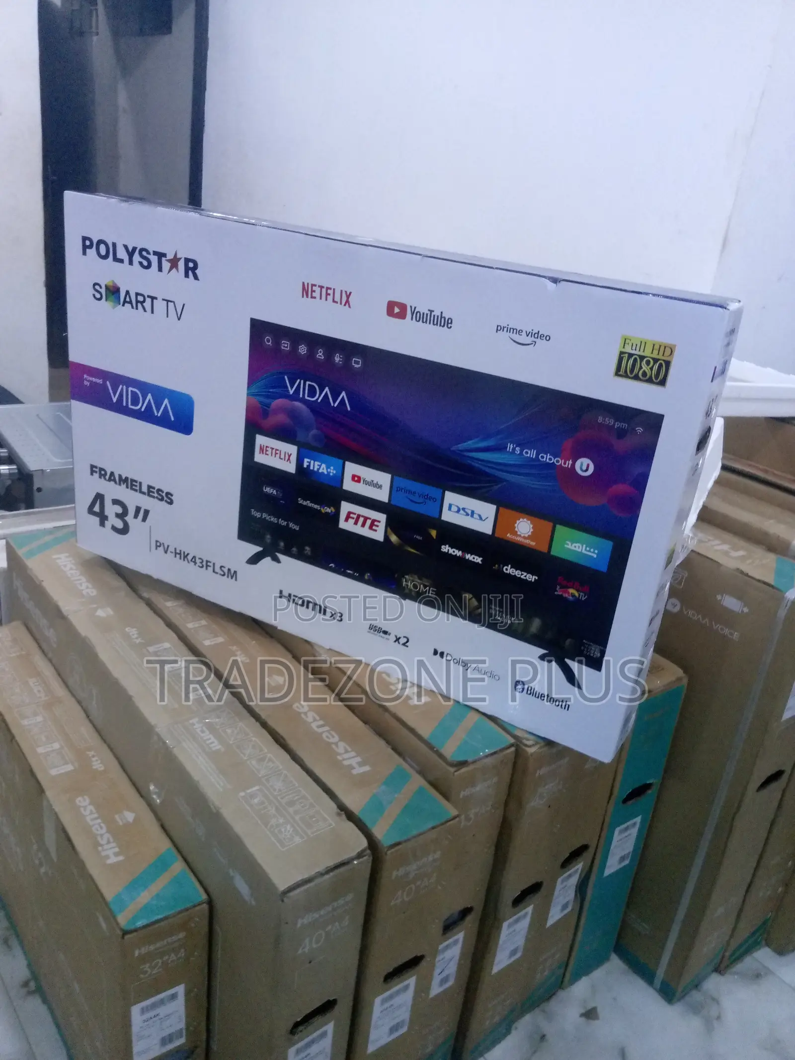 Polystar 43inches Smart TV Pv-Hk43flsm