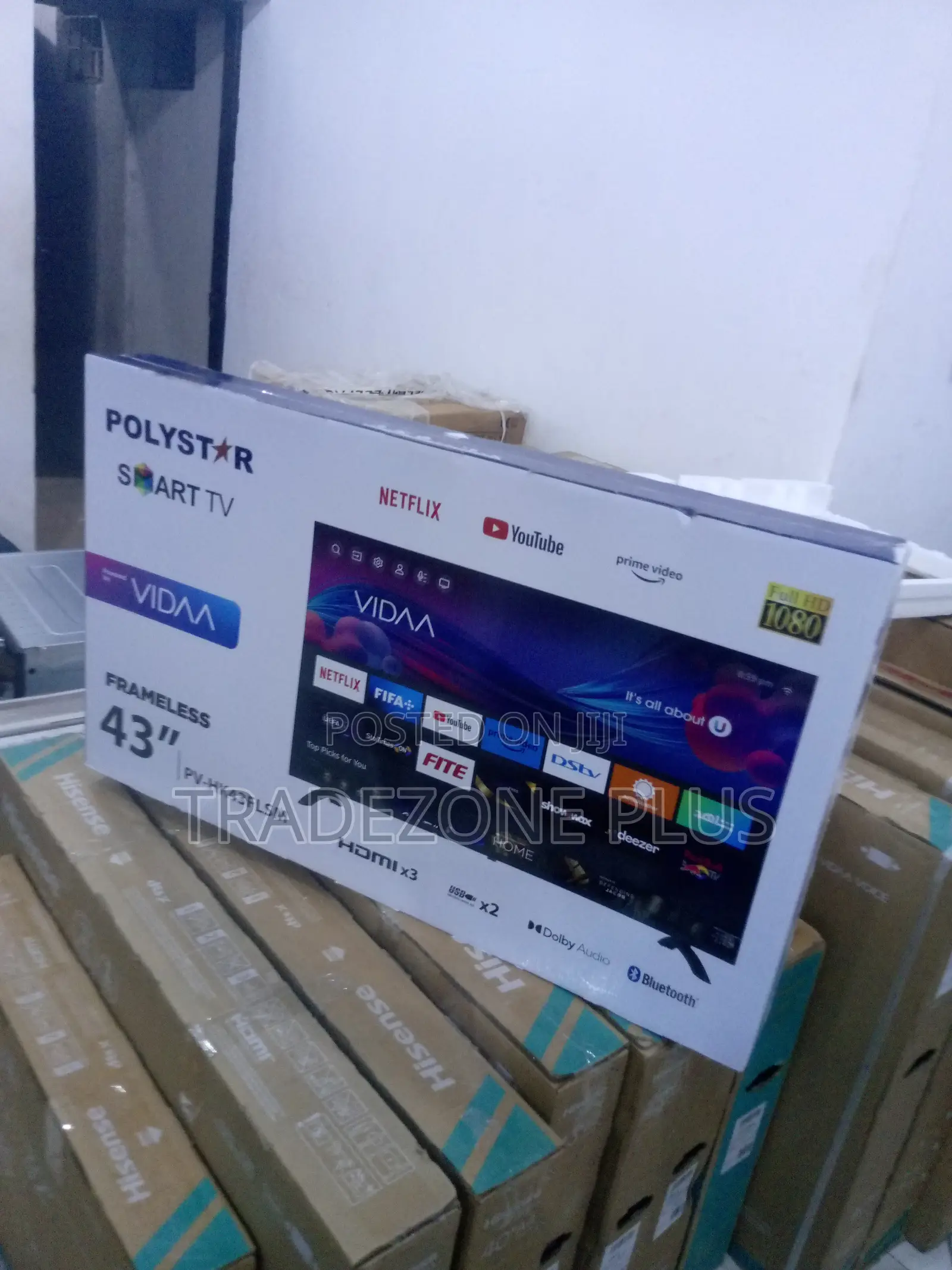 Polystar 43inches Smart TV Pv-Hk43flsm