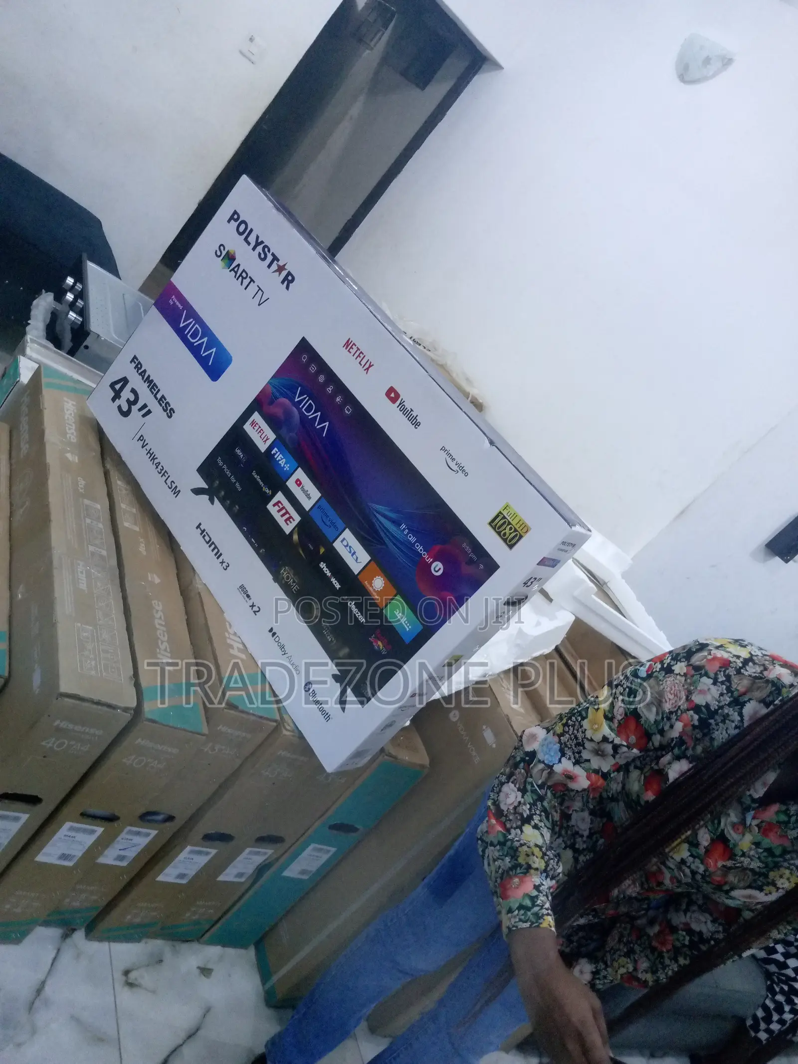 New Polystar 43" Ultra HD TV Pv-Hk43flsm