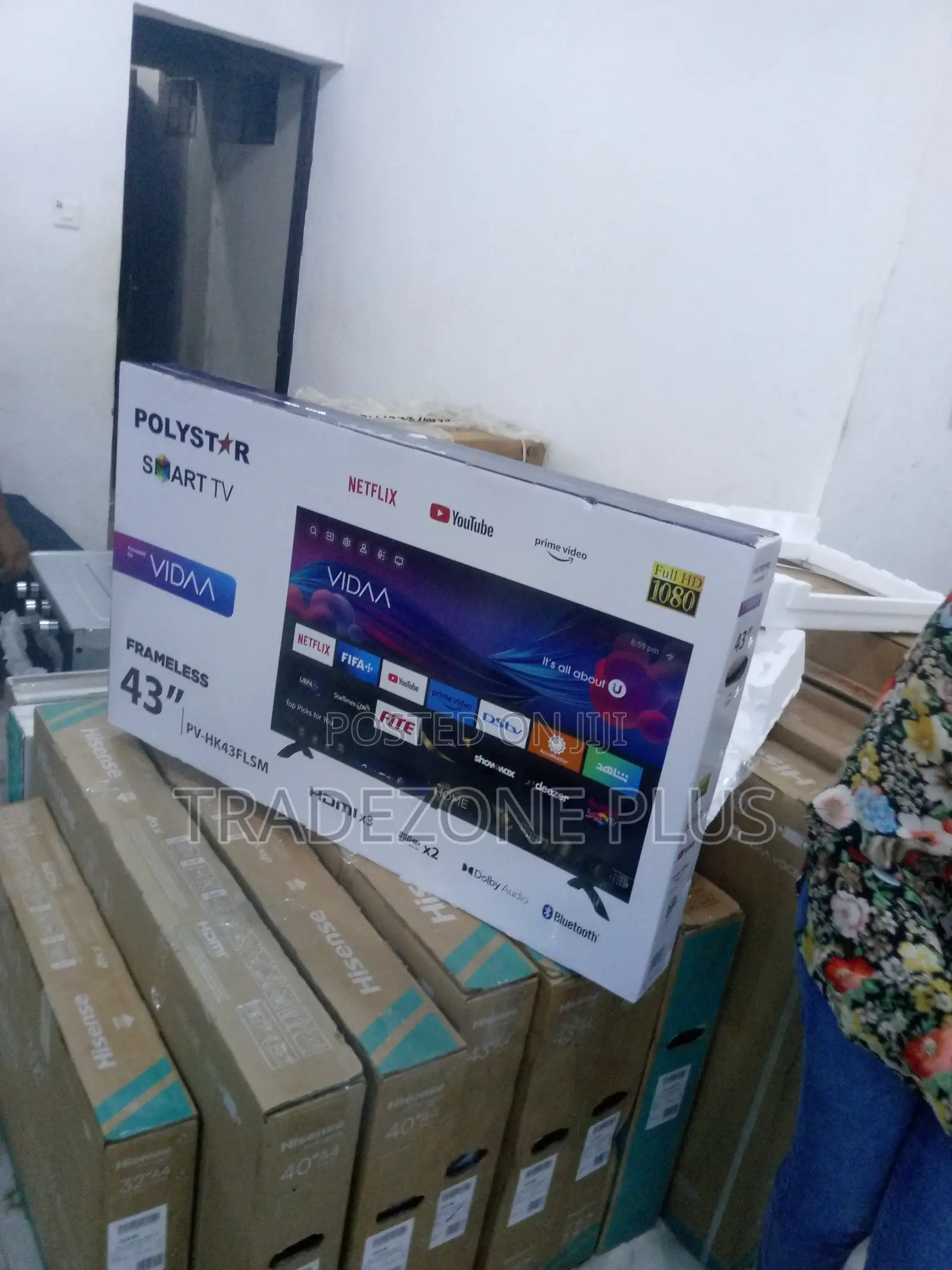 New Polystar 43" Ultra HD TV Pv-Hk43flsm