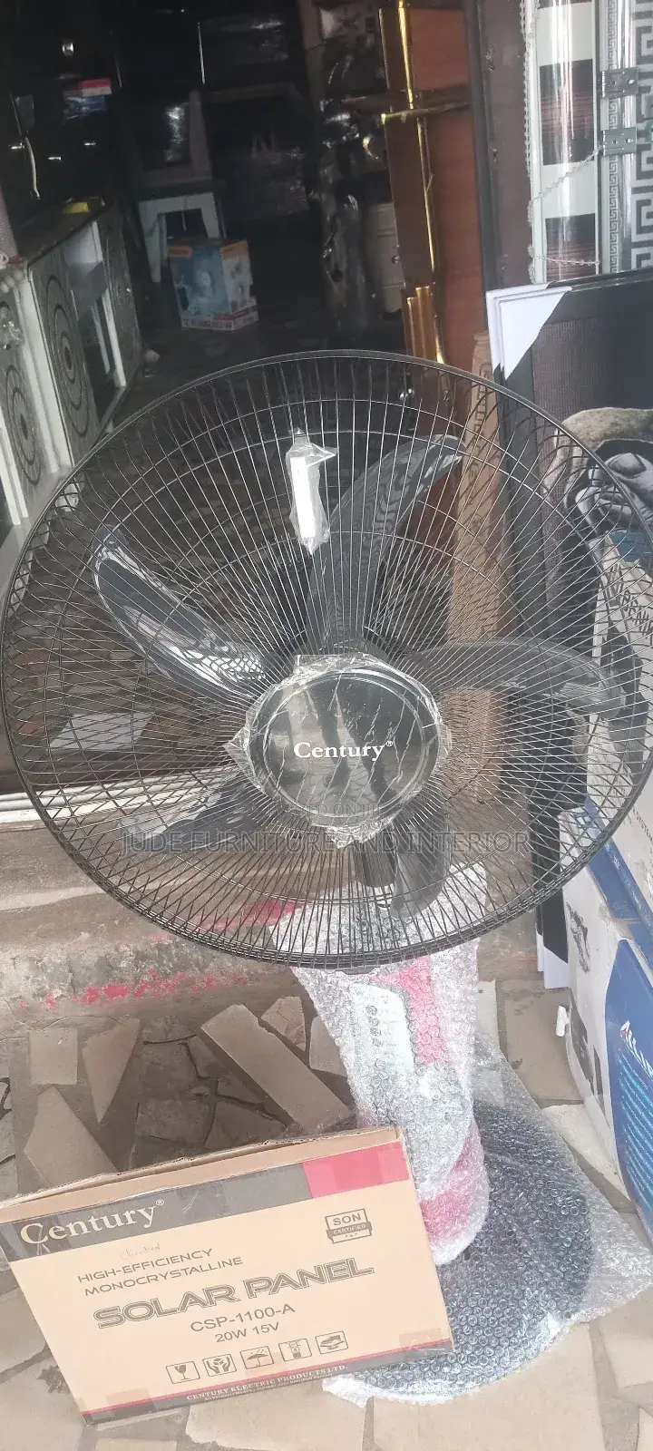 Century Rechargeable Fan With Panel