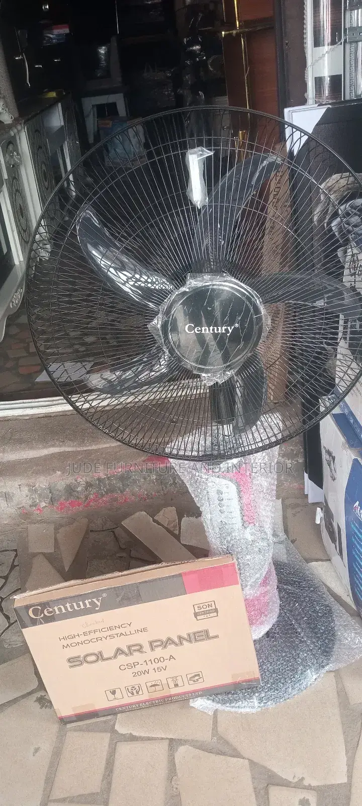 Century Rechargeable Fan With Panel
