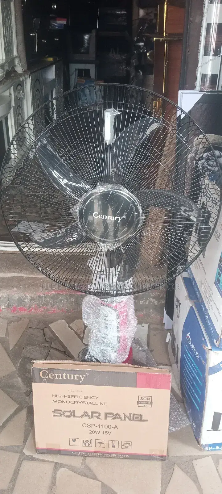 Century Rechargeable Fan With Panel