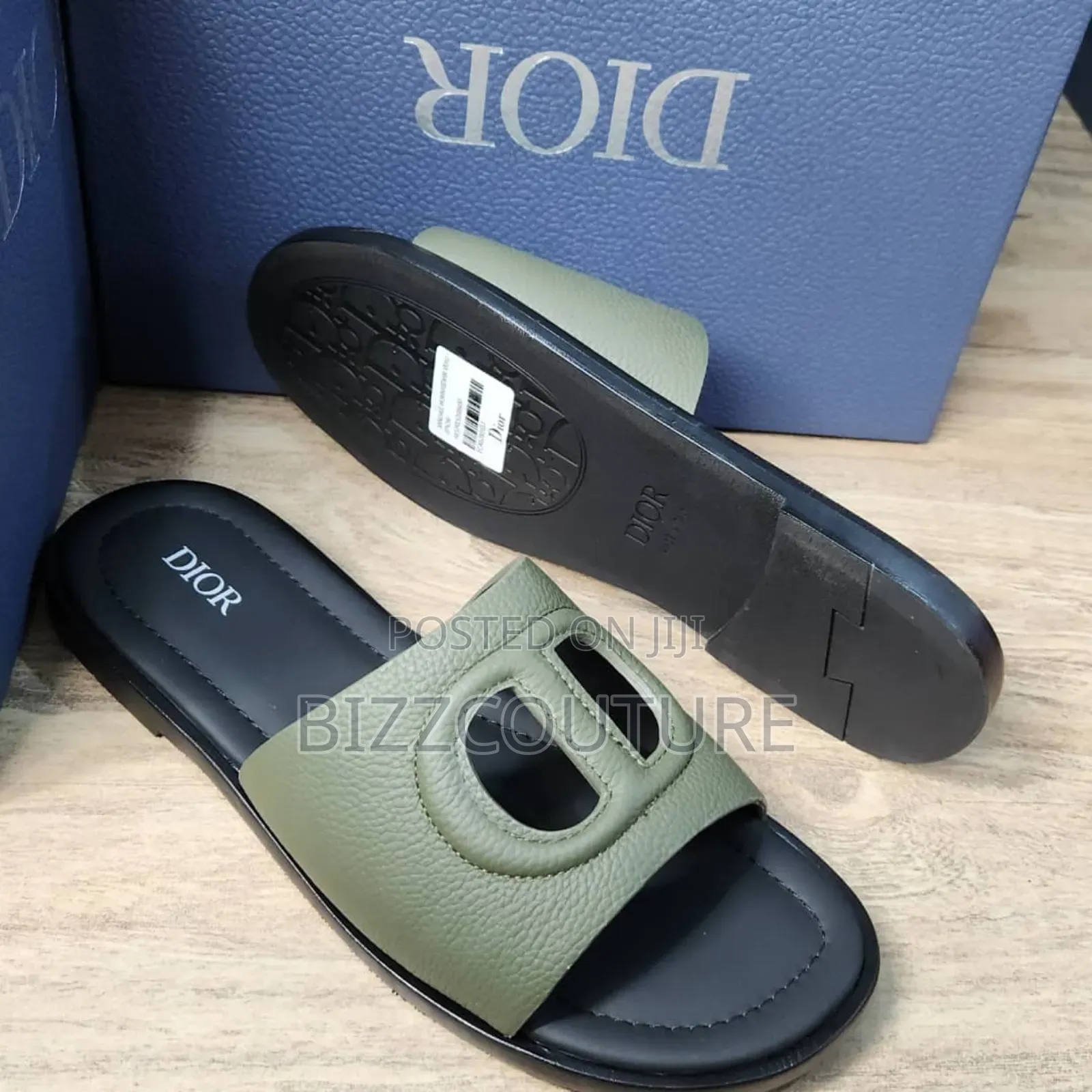 Original DIOR Leather Slippers Available In Store