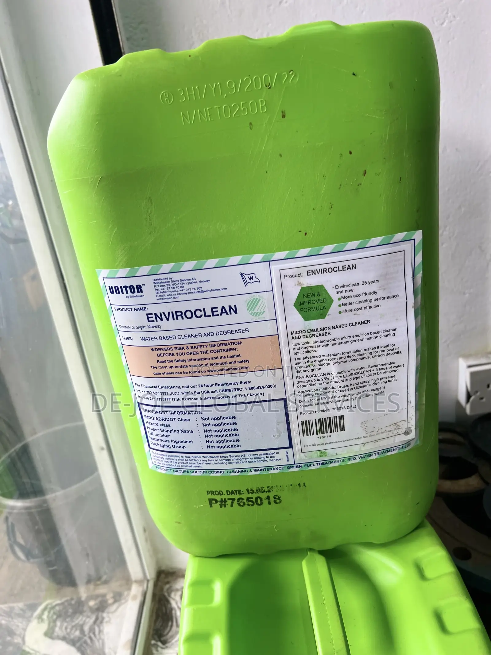 UNITOR ENVIROCLEAN 25ltrs Water Based Cleaner And Degreaser