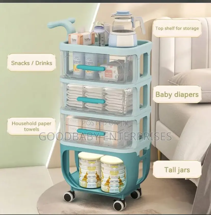5 Layer Baby Trolley With Compartment