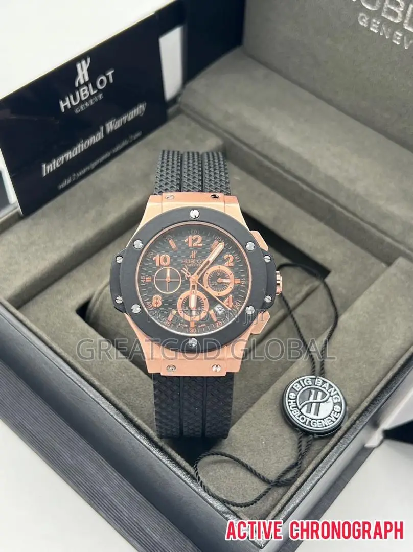 Hublot Silicon Wristwatch With Active Chronograph