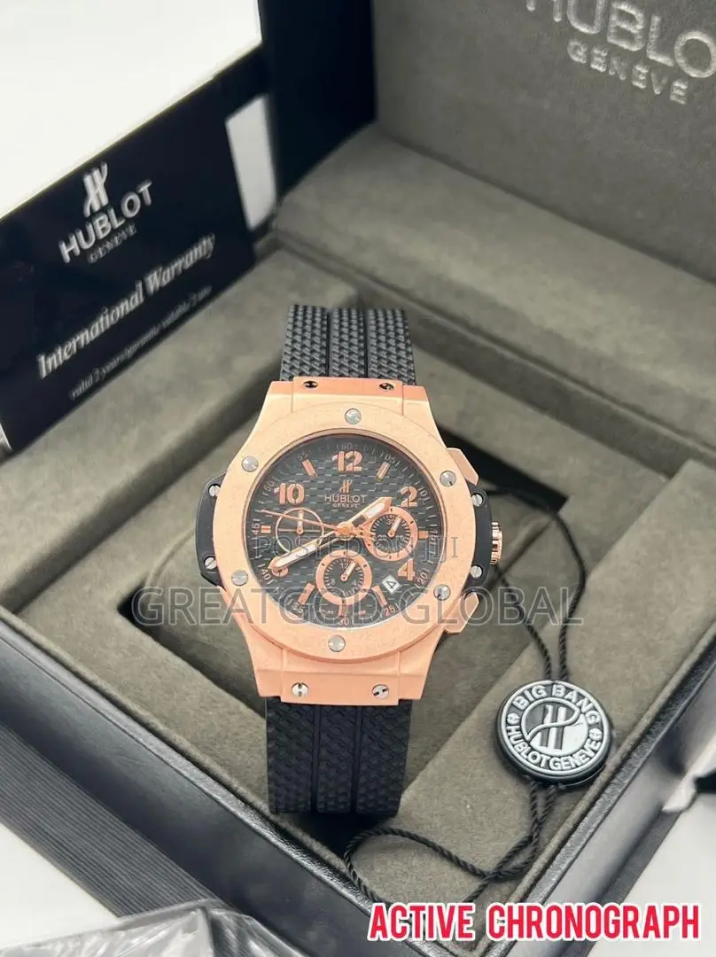 Hublot Silicon Wristwatch With Active Chronograph