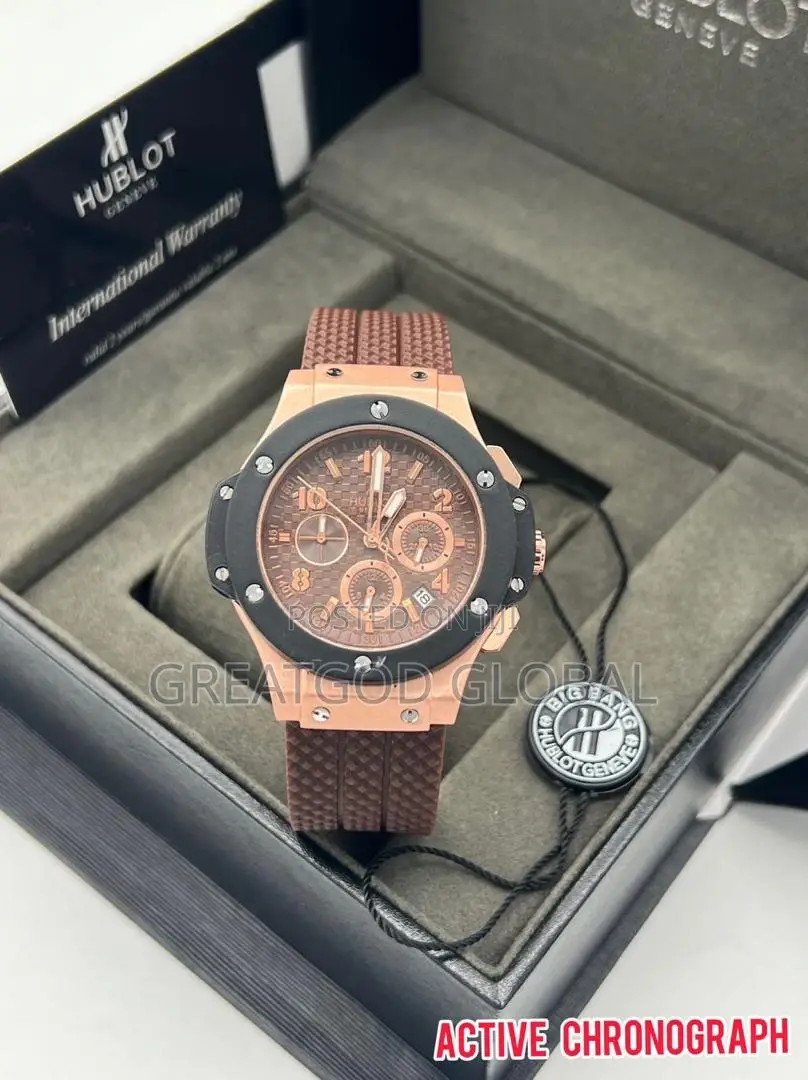 Hublot Silicon Wristwatch With Active Chronograph
