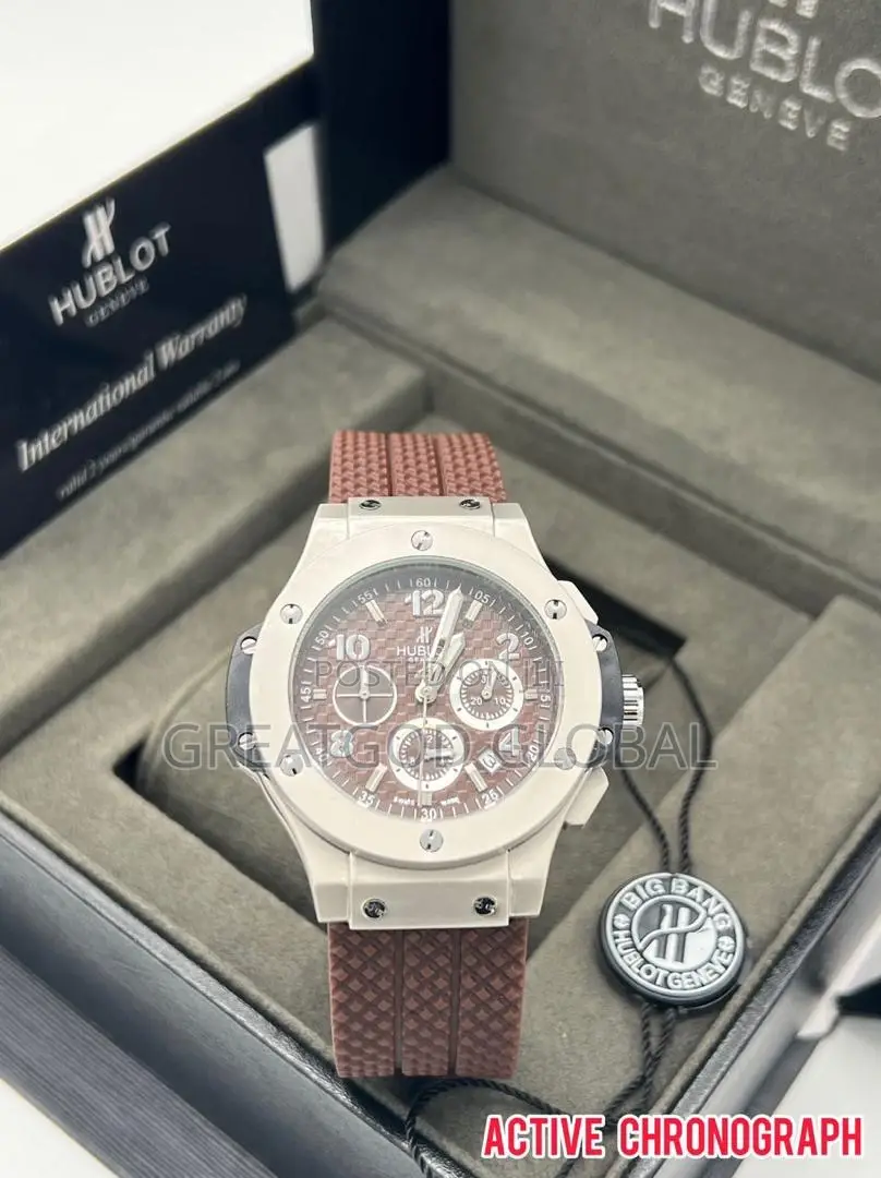 Hublot Silicon Wristwatch With Active Chronograph