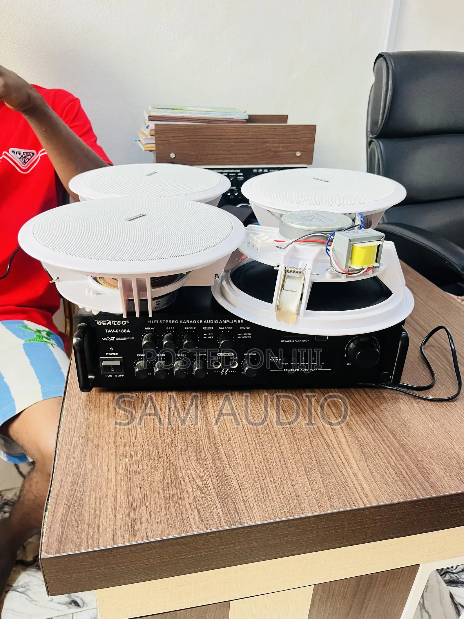 50watts Ceiling Speaker With Amplifier