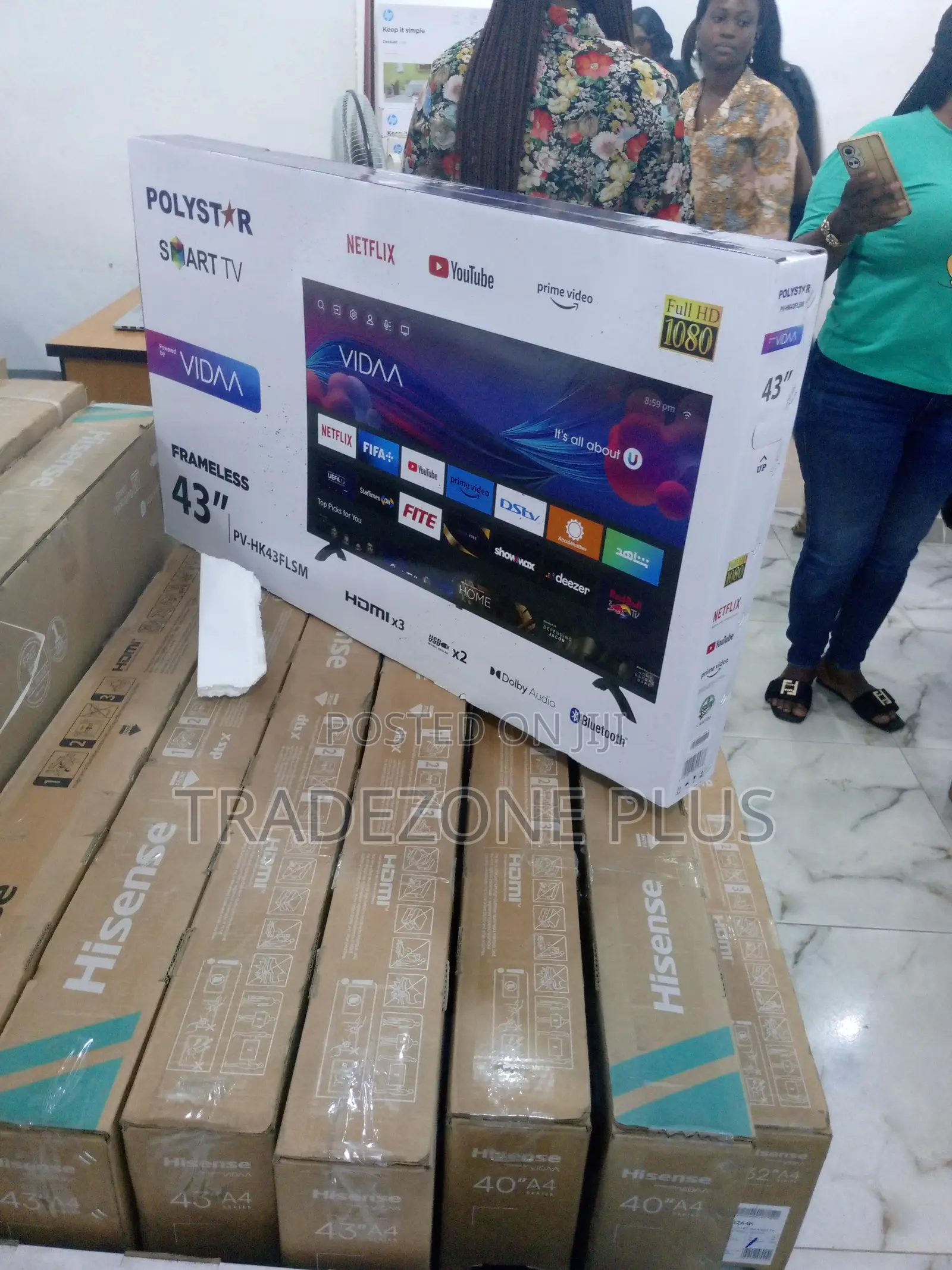 New Android Smart Full Smart Frameless TV Pv-Hk43flsm