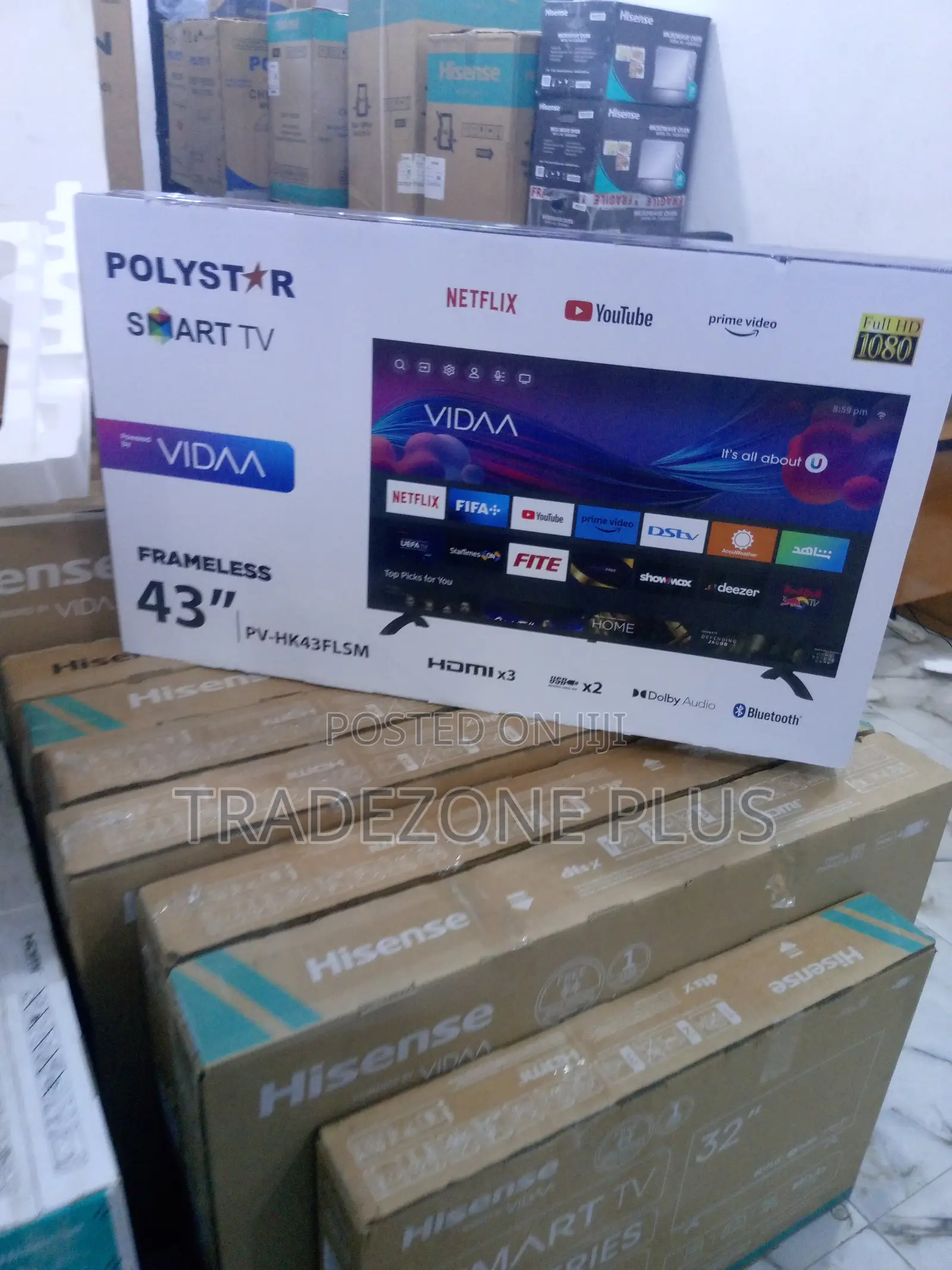 New Android Smart Full Smart Frameless TV Pv-Hk43flsm